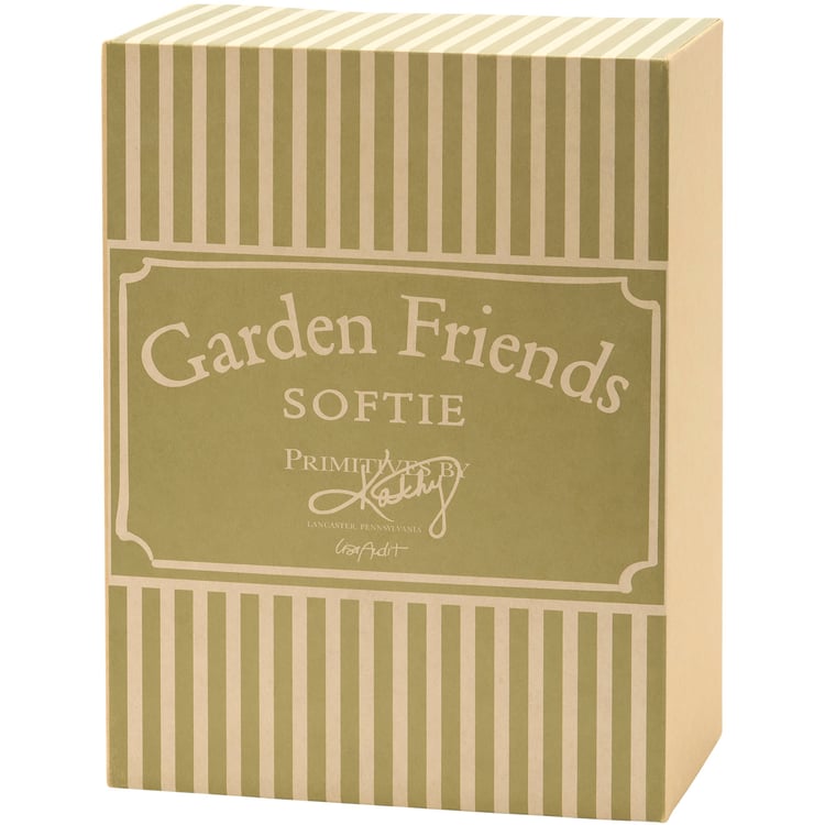 Charming Garden Bunny Rabbit Softie Plush Toy with Embroidered Details