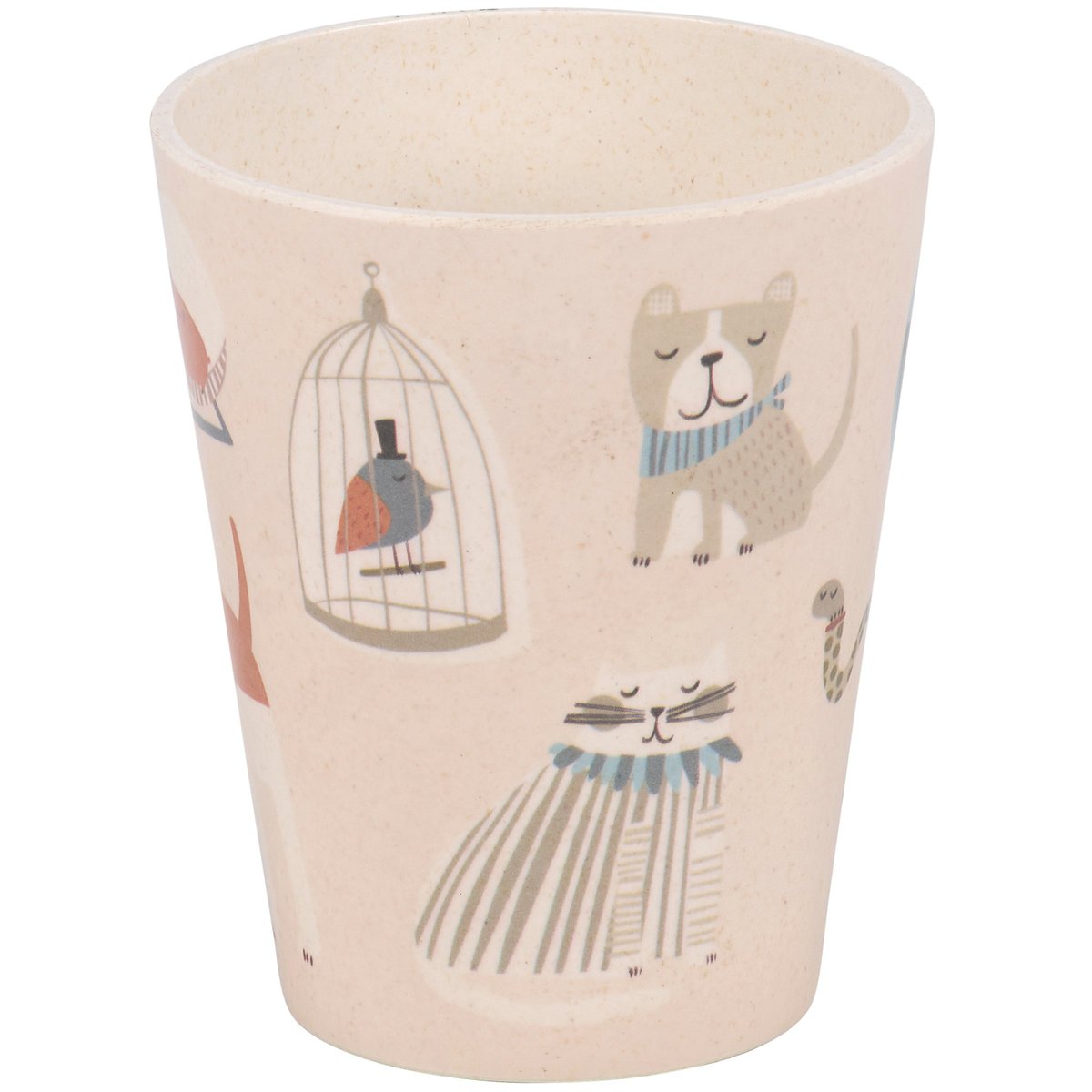 Charming Pet-Themed Kids Meal Set: BPA-Free Bamboo Melamine Dishware Gift