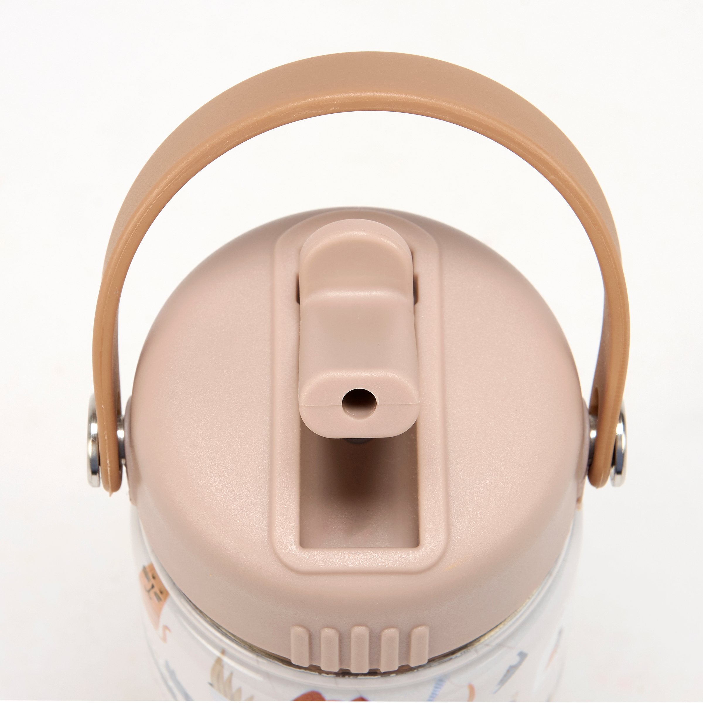 Charming Pet Print Insulated Stainless Steel Kids Water Bottle with Straw