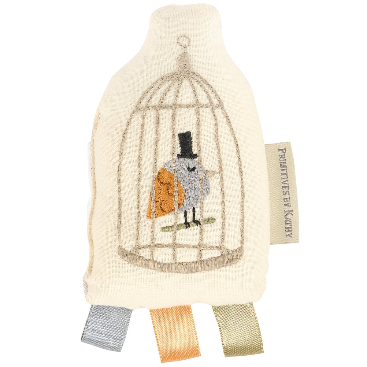 Delightful Squeaky Bird Baby Plush Toy with Sensory Ribbons for Infants