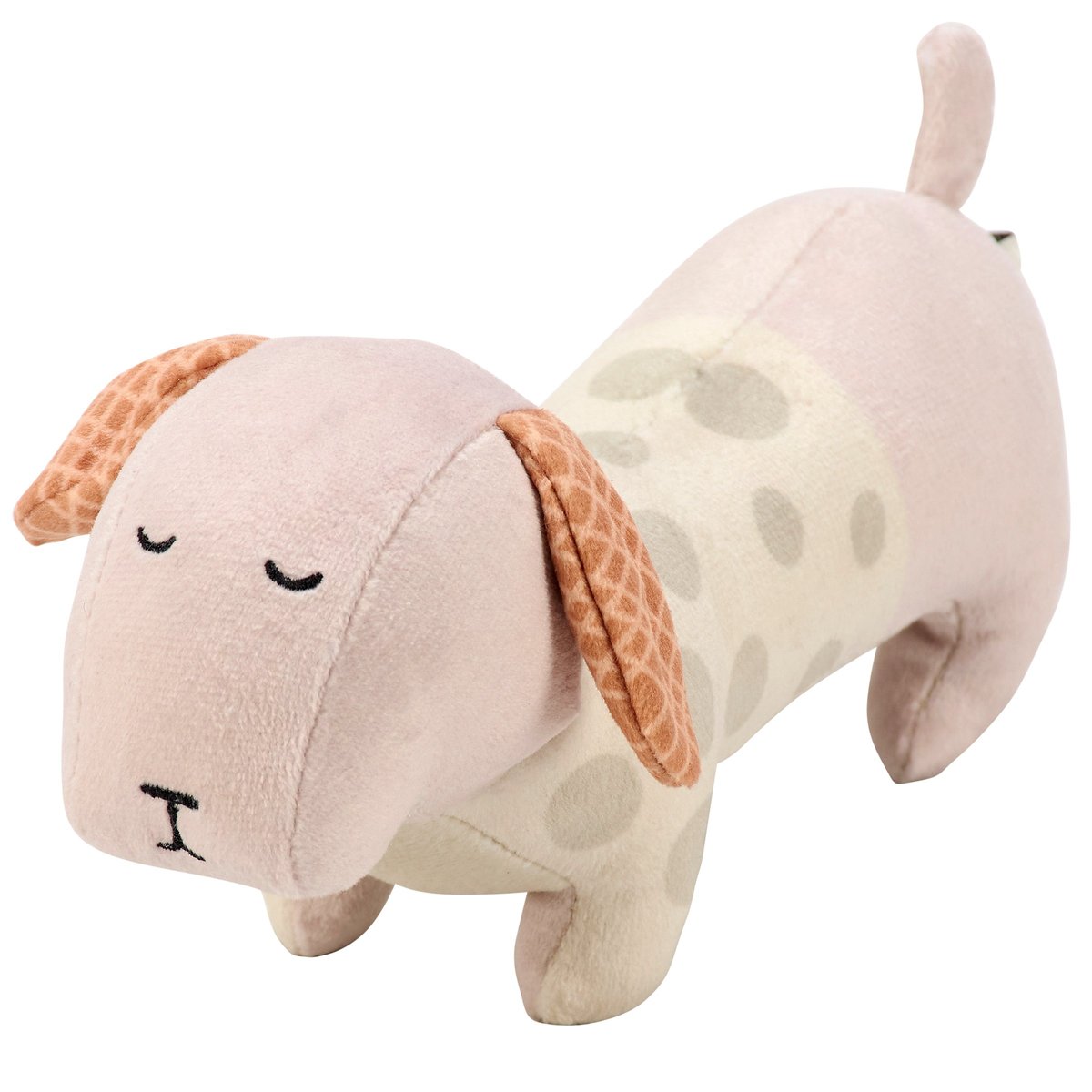 Charming Squeaky Dog Plush Baby Toy - Soft Cotton, Engaging Sensory Play