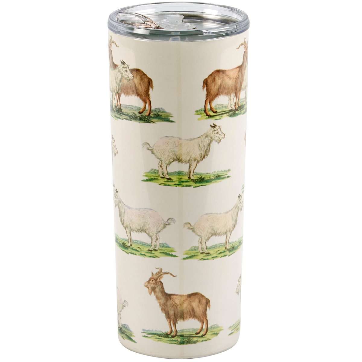 Charming Farmhouse Goats Stainless Steel Insulated 20oz Coffee Tumbler with Lid