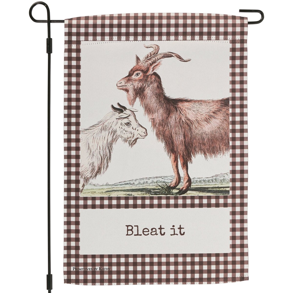 Charming Farmhouse Bleat It Goat Garden Flag, Double-Sided Polyester Outdoor Decor