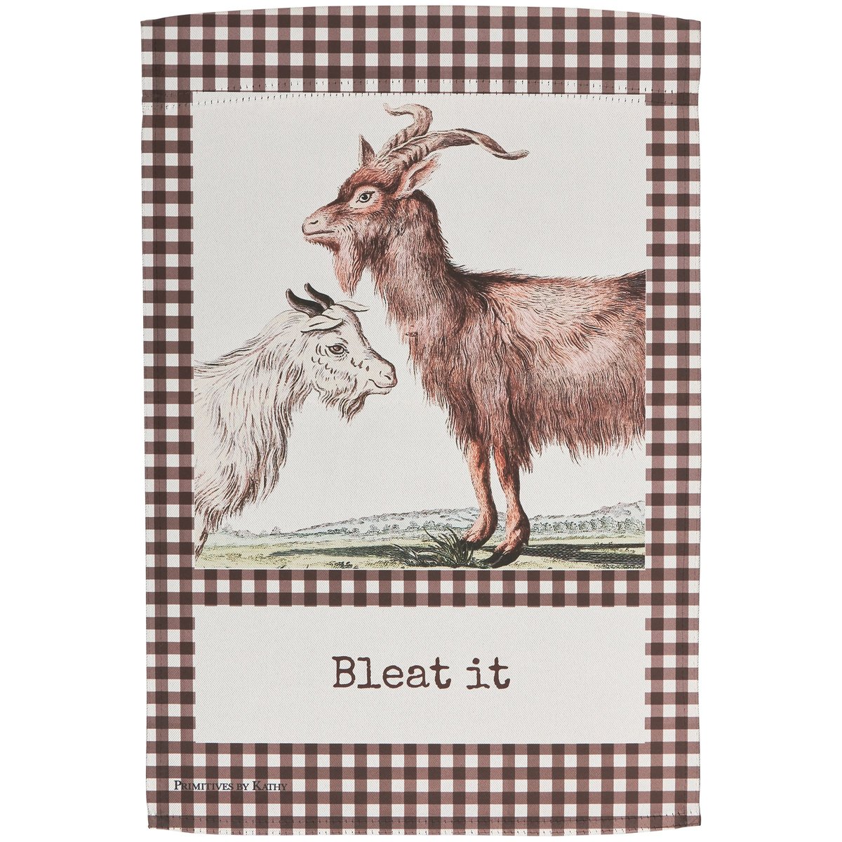 Charming Farmhouse Bleat It Goat Garden Flag, Double-Sided Polyester Outdoor Decor
