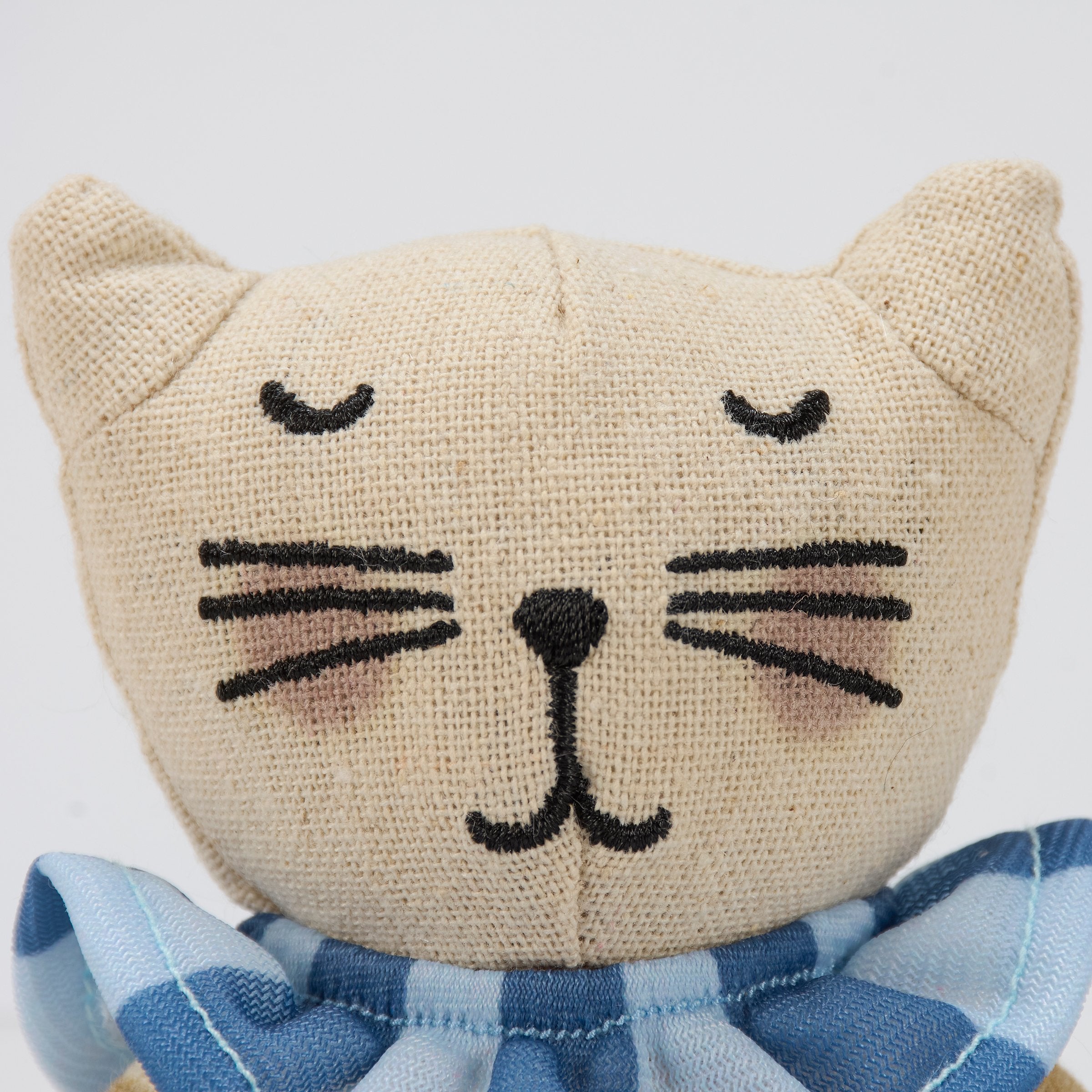 Charming Embroidered Plush Miss Kitty Cat Softie Toy for Kids Ages 3+