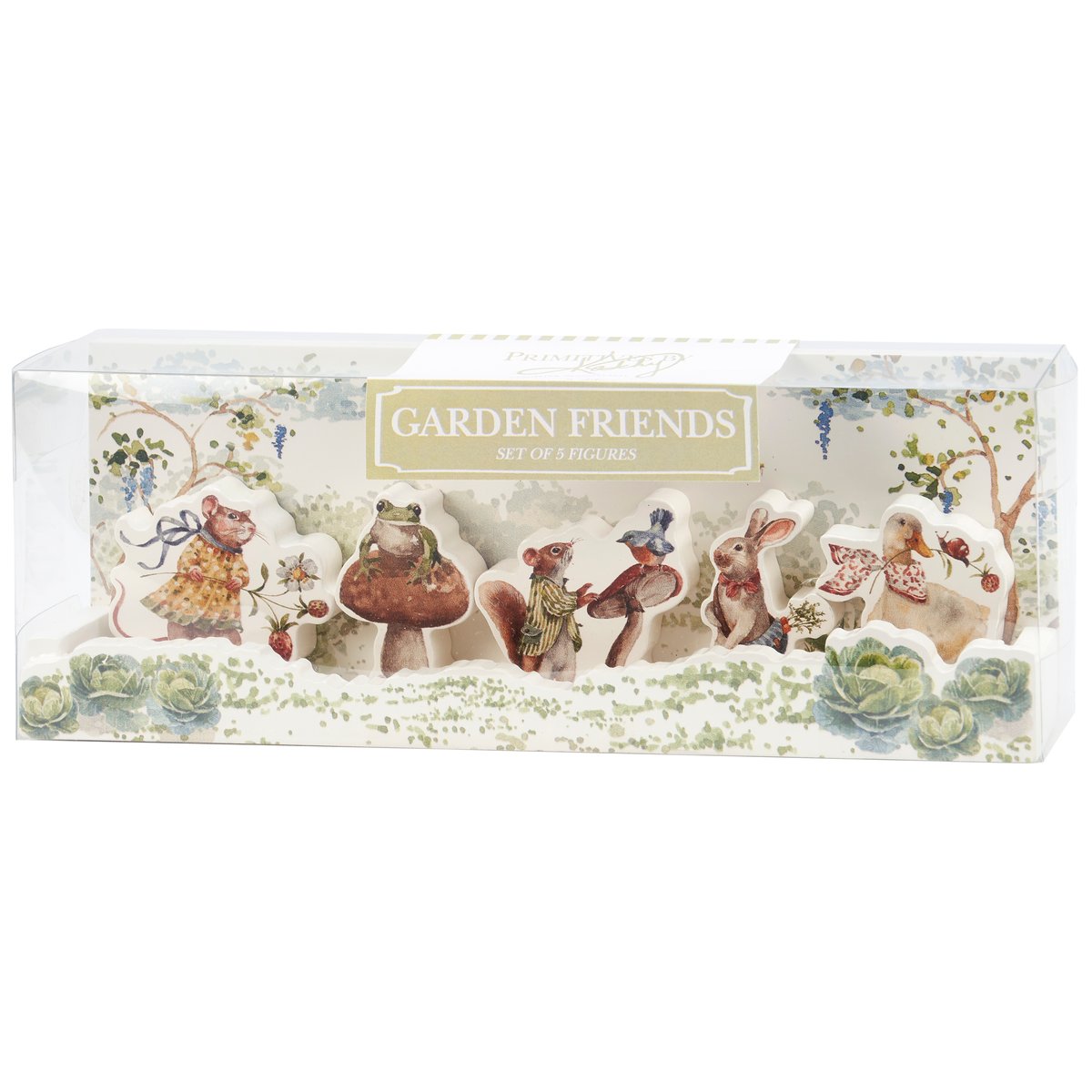 Charming Wooden Garden Animal Play Set for Kids - Storybook Inspired