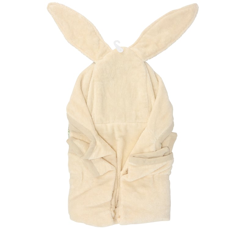 Cute Garden Friends Hooded Baby Bath Towel Set with Washcloths & Bunny Ears