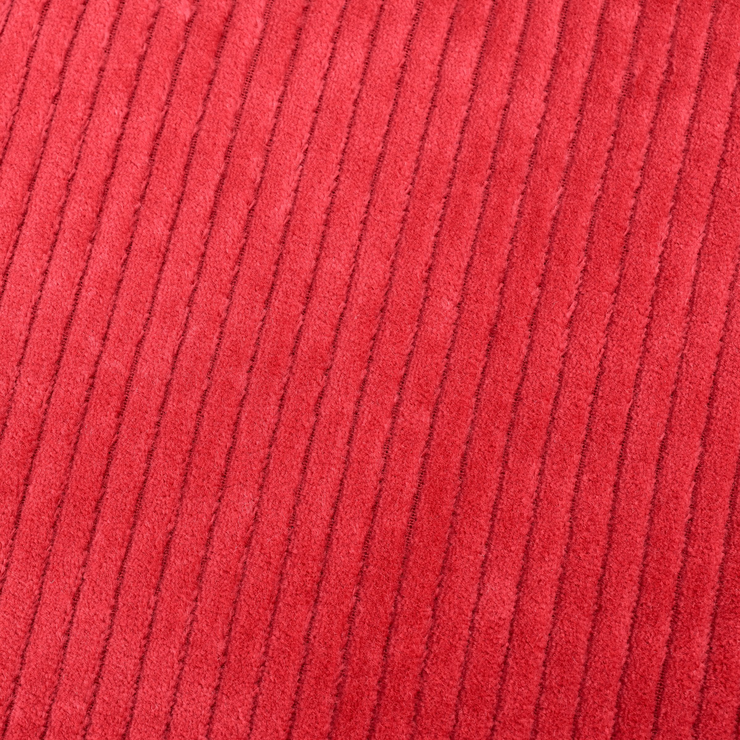 Festive Red Plaid Christmas Table Runner, Reversible Cotton Corduroy Cabin Decor Accent