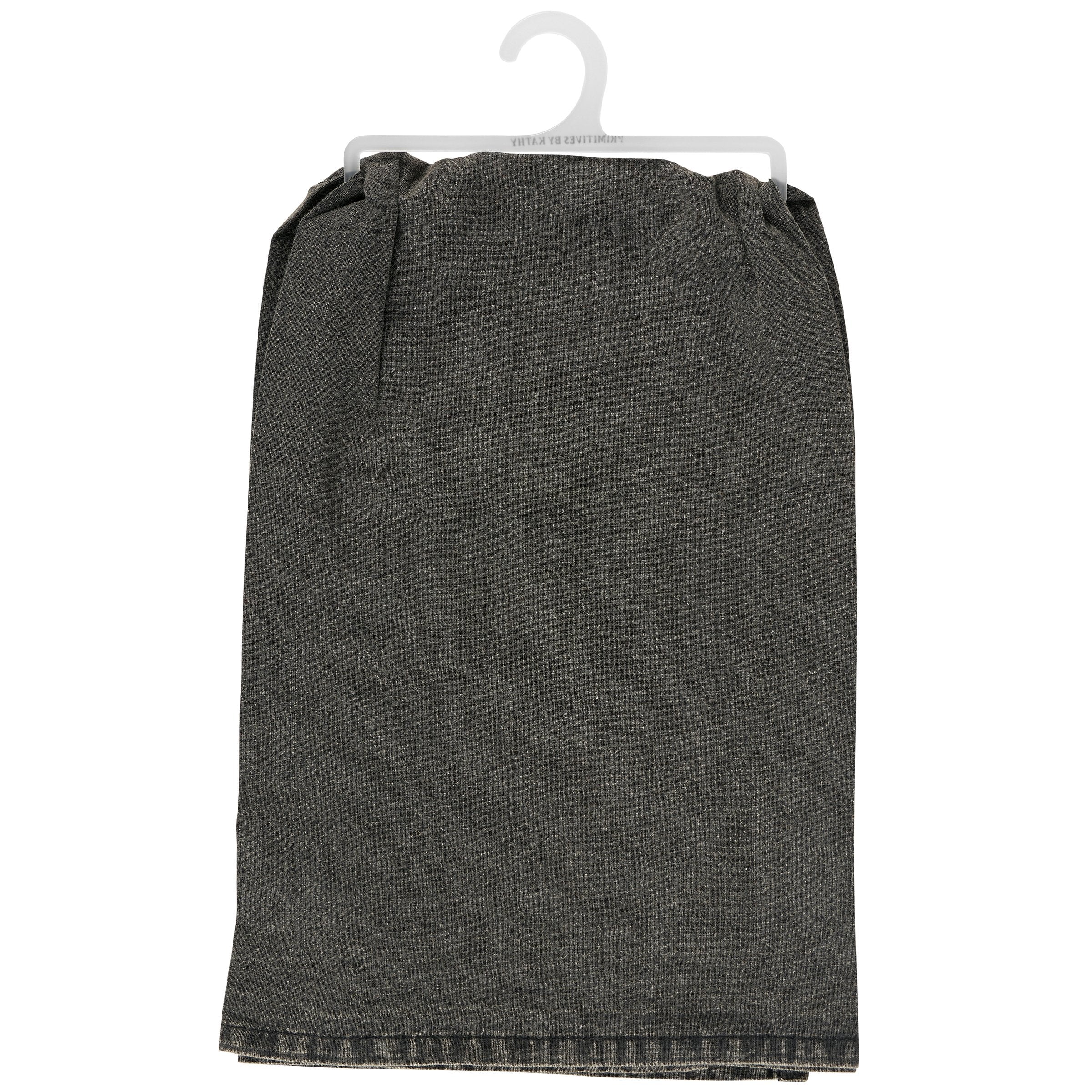 Humorous Farmhouse Chicken Kitchen Towel - "Live Today Like You're Fried Tomorrow" Cotton Dish Cloth