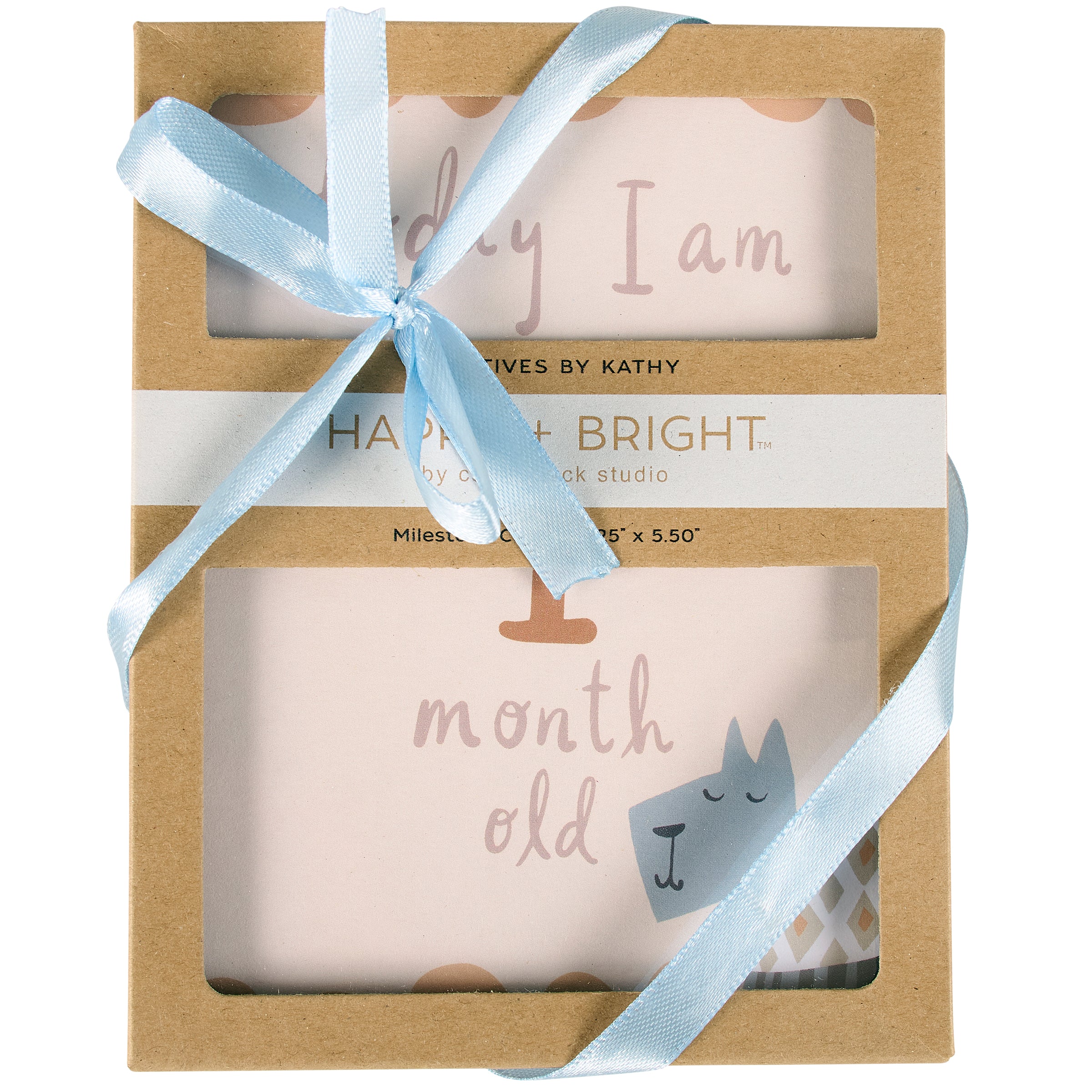 Charming Animal Friends Baby Milestone Cards Set for Precious First Year Memories