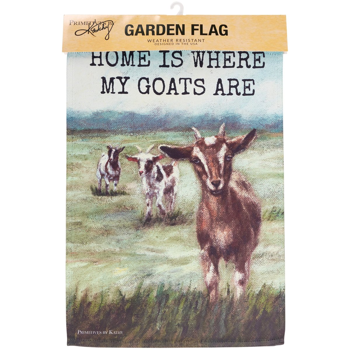 Charming Farmhouse Goats Garden Flag - Double-Sided Polyester Outdoor Decor