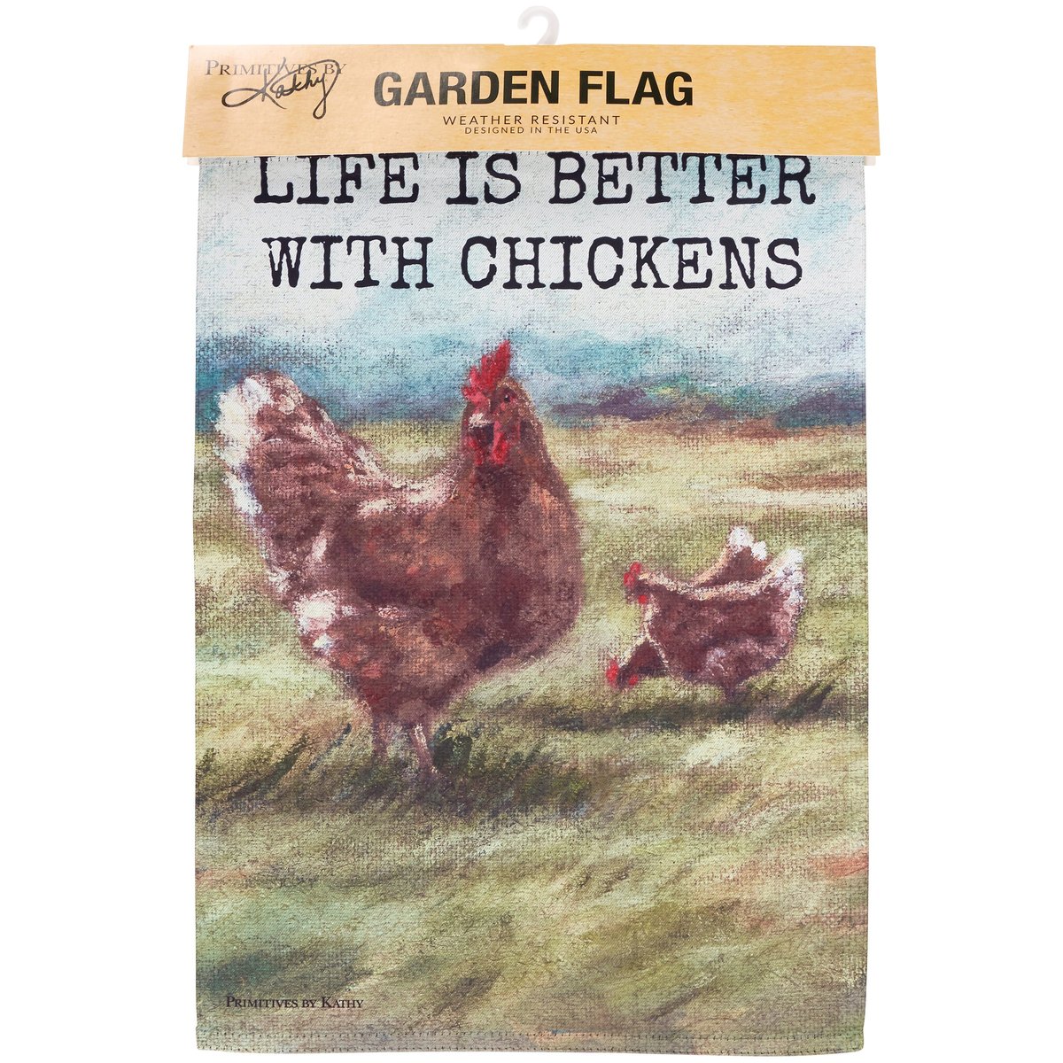 Charming Double-Sided Chicken Farmhouse Garden Flag - Weather-Resistant Outdoor Decor