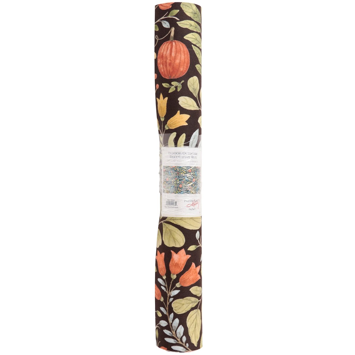 Charming Floral Halloween Rug: Ravens, Owls, Pumpkins, Autumn Decor Accent