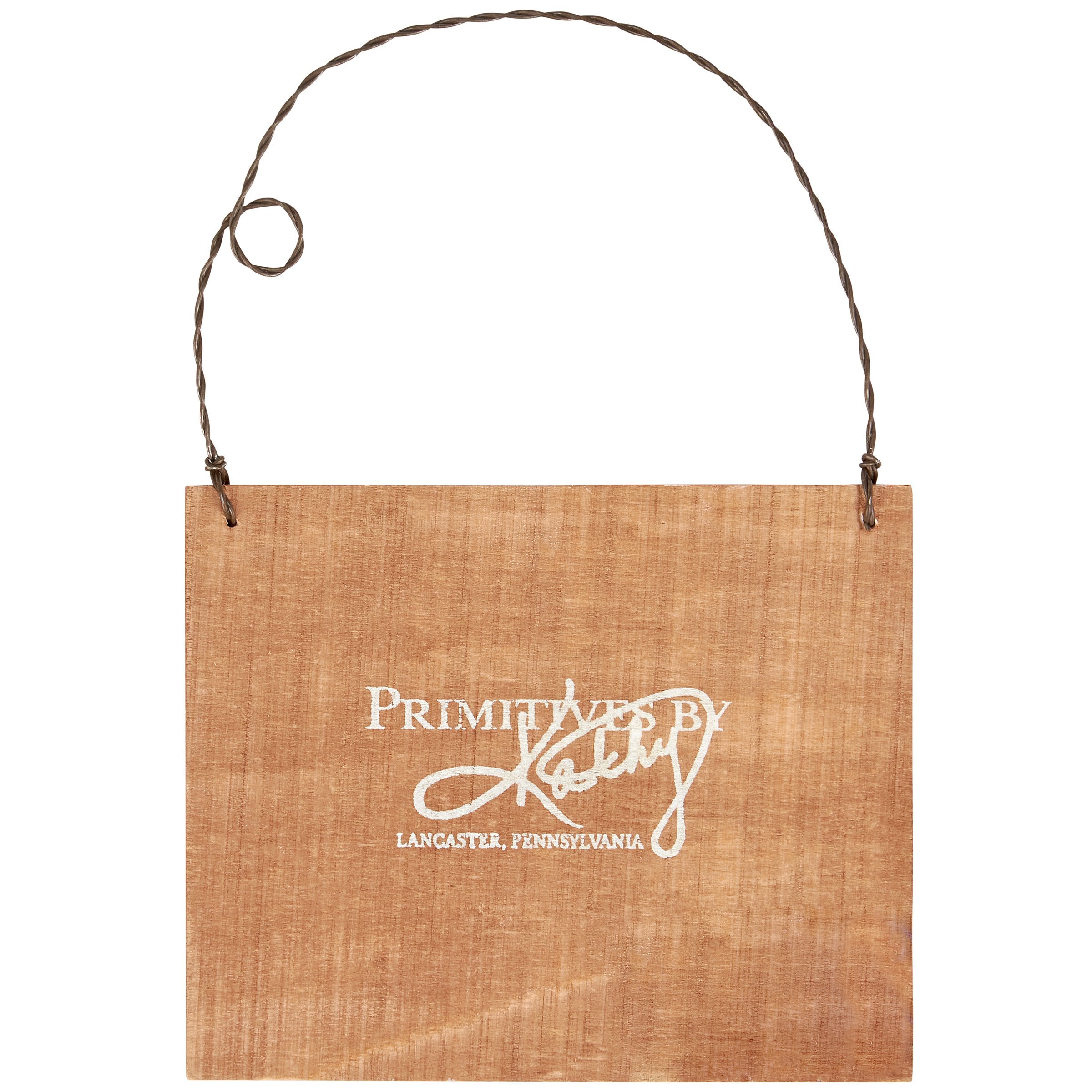 O Holy Night Nativity Scene Wooden Christmas Ornament with Jute Hanger