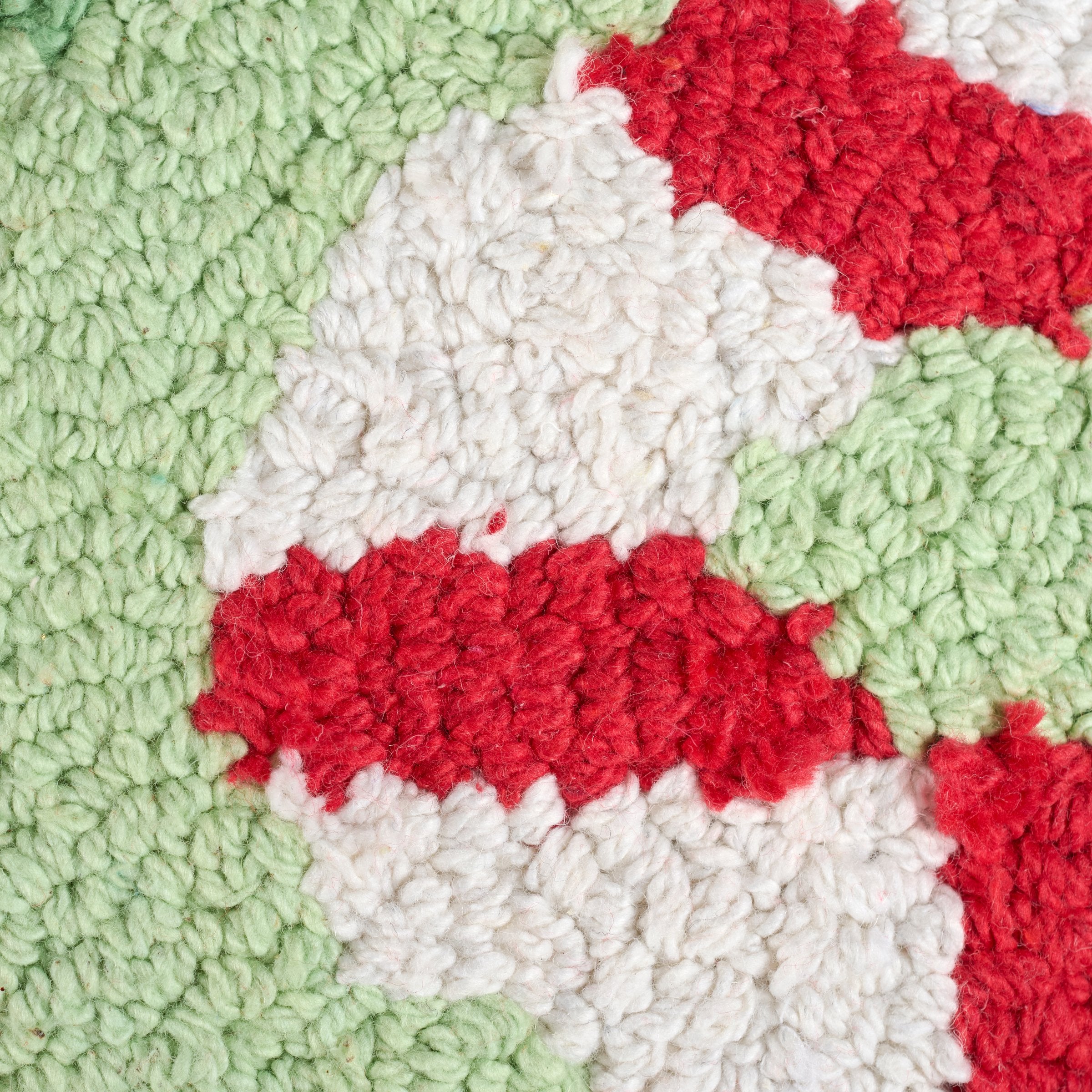 Charming Holly Joy Christmas Pillow with Candy Cane Style 'Joy' Embroidery