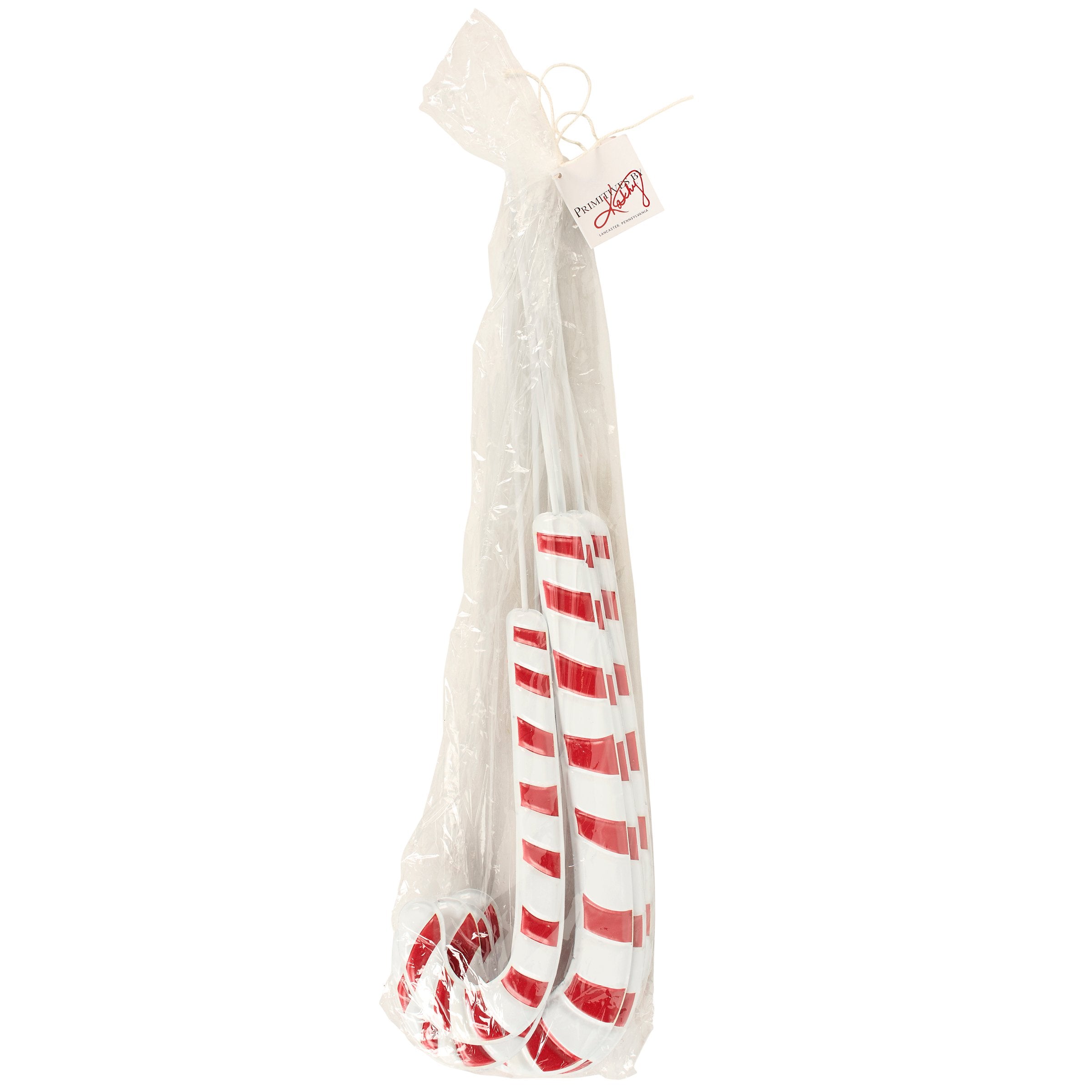 Delightful Metal Candy Cane Garden Picks Set - Festive Christmas Yard Decor