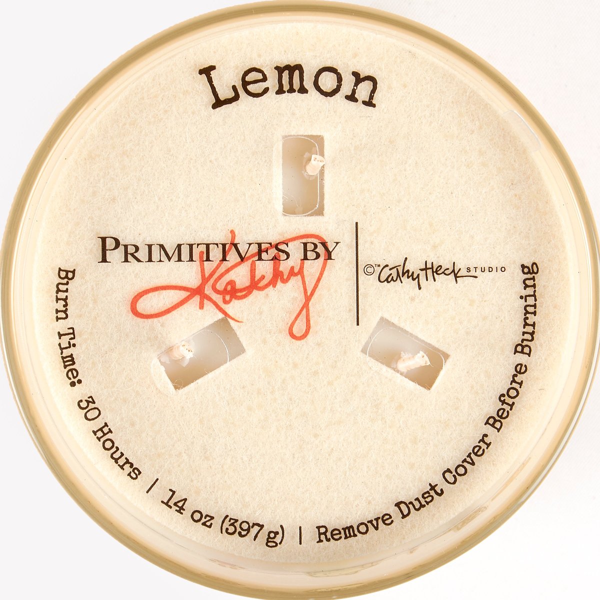 Delightful Love Cats Frosted Glass Candle, Lemon Soy Wax, Triple Wick Design