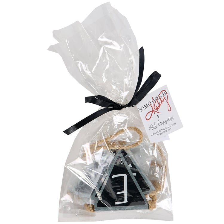 Spooky Galvanized Metal 'Wicked' Pennant Banner with Jute Rope Halloween Decor