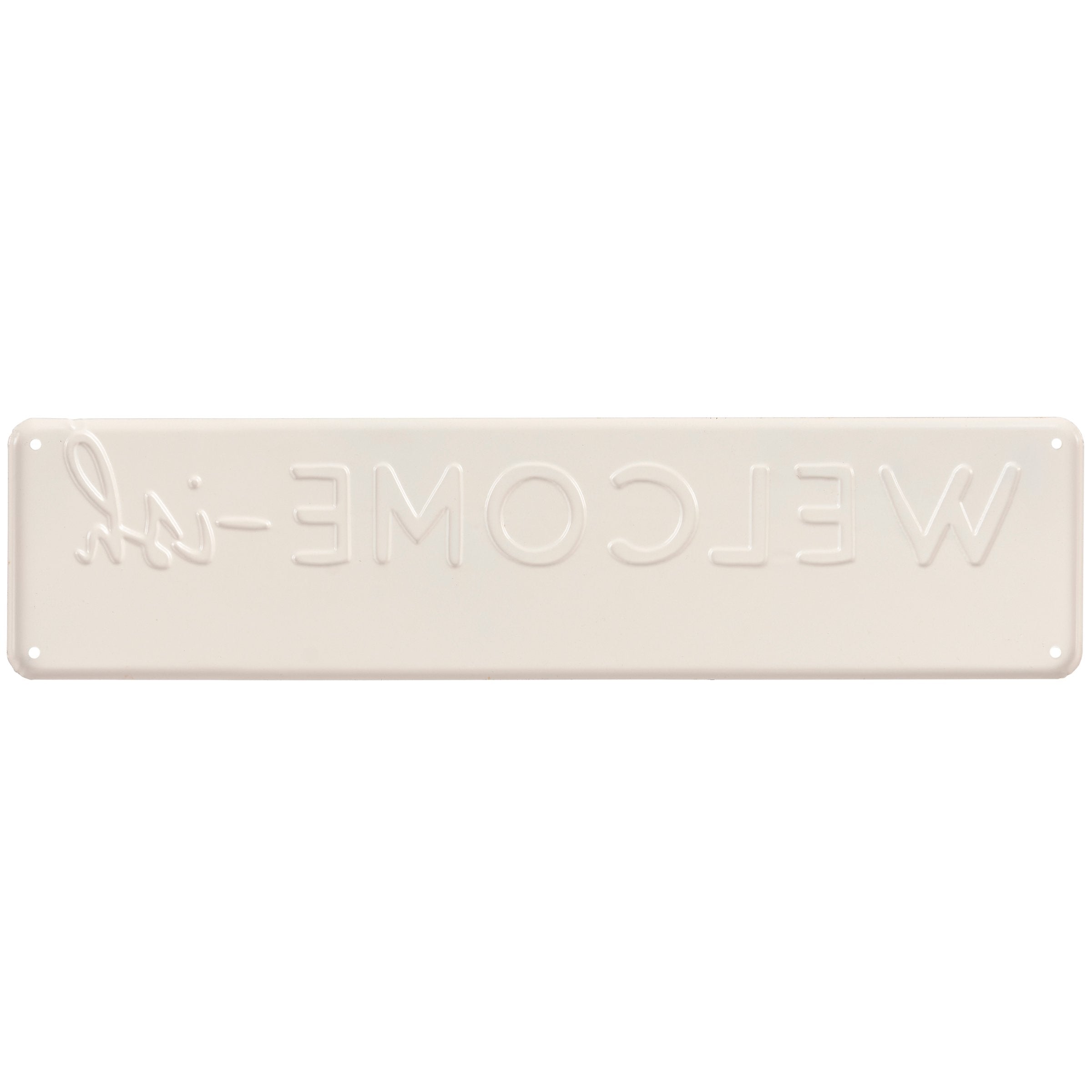 Sassy "Welcome-ish" Metal Wall Decor Sign Rustic Farmhouse Home Accent