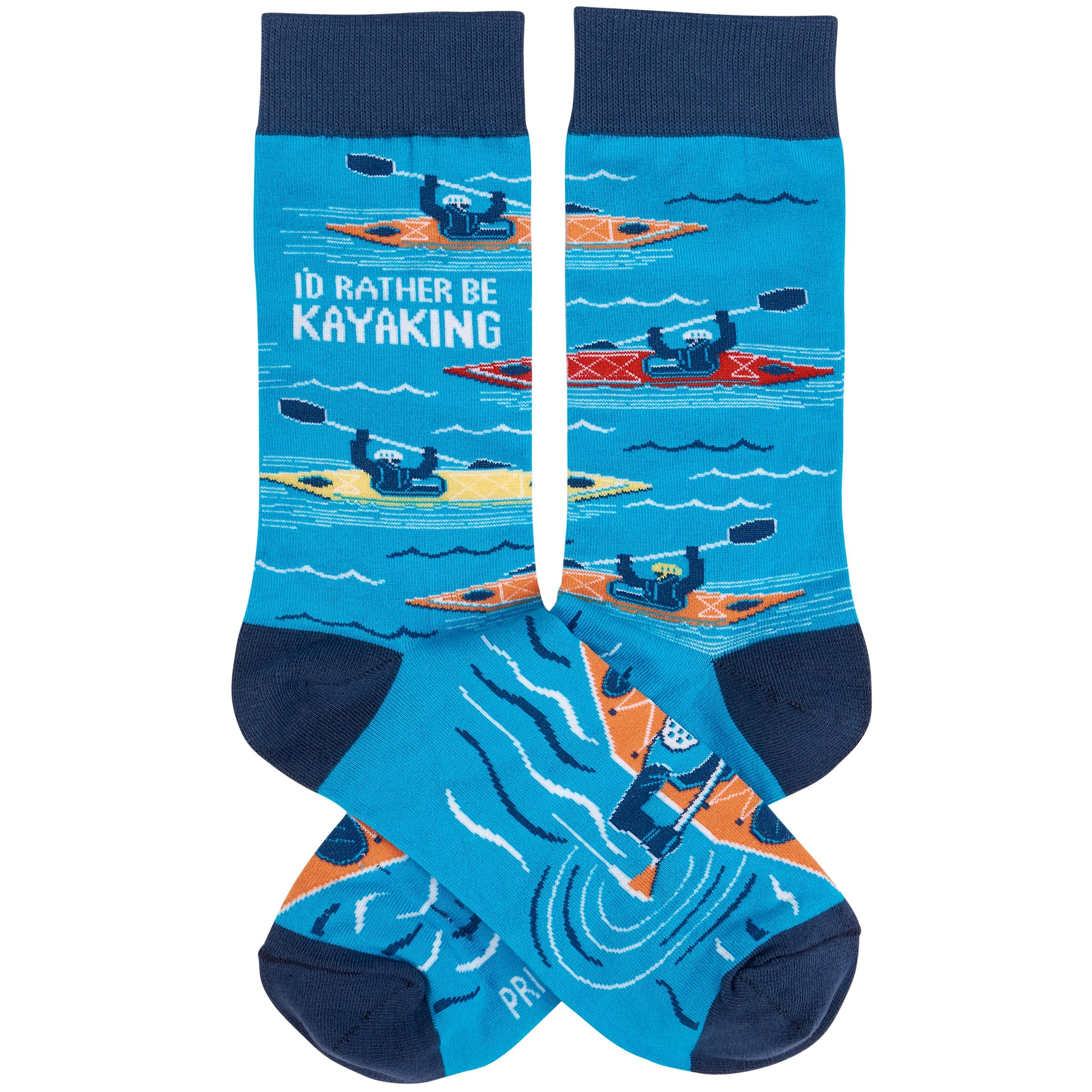 Adventure-Ready 'I'd Rather Be Kayaking' Socks - Fun Outdoor Gift