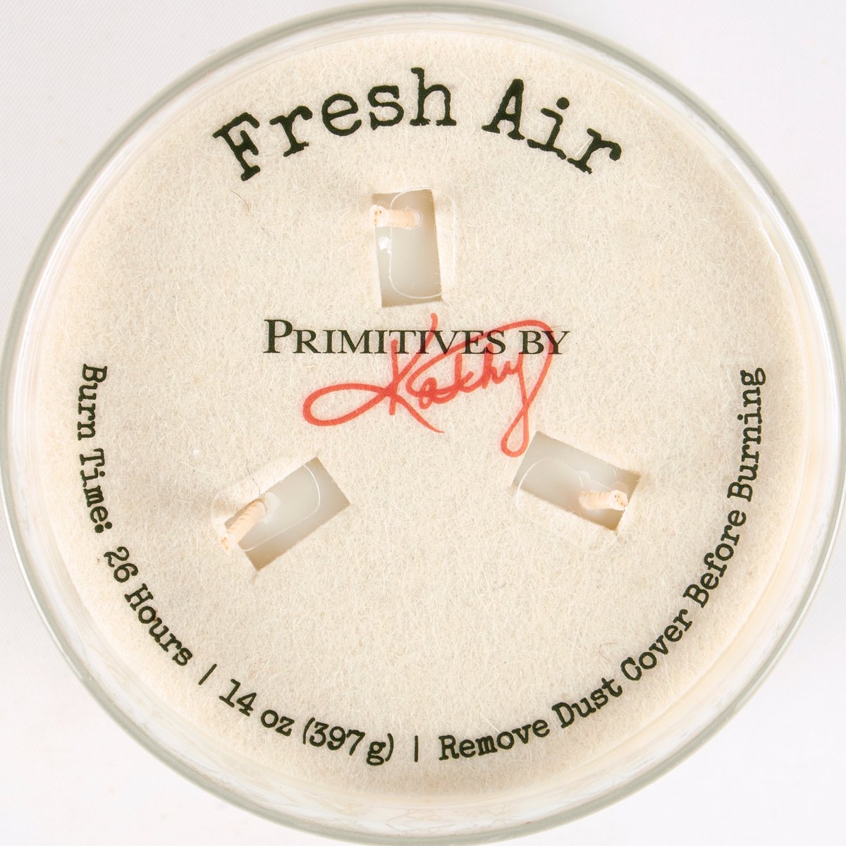 Cottage Garden Soy Wax Candle, Frosted Wildflower Mushroom Design, Fresh Air Scent