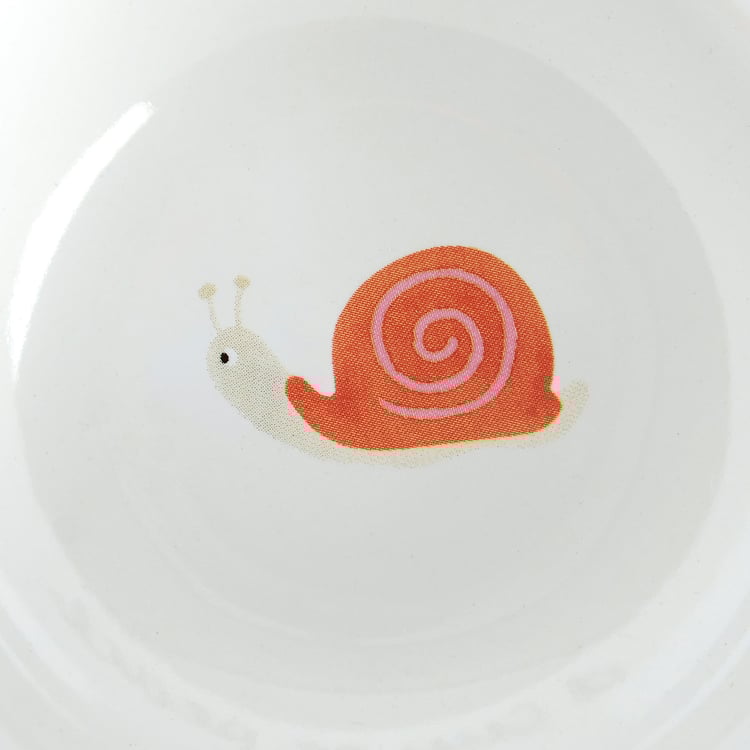 Inspiration & Blooms Collection Stoneware Mug - 'A Cup of Peace' Floral Snail Design