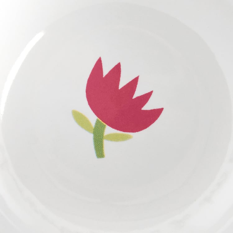 20 oz Stoneware 'A Cup Of New Beginnings' Floral Butterfly Dragonfly Mug