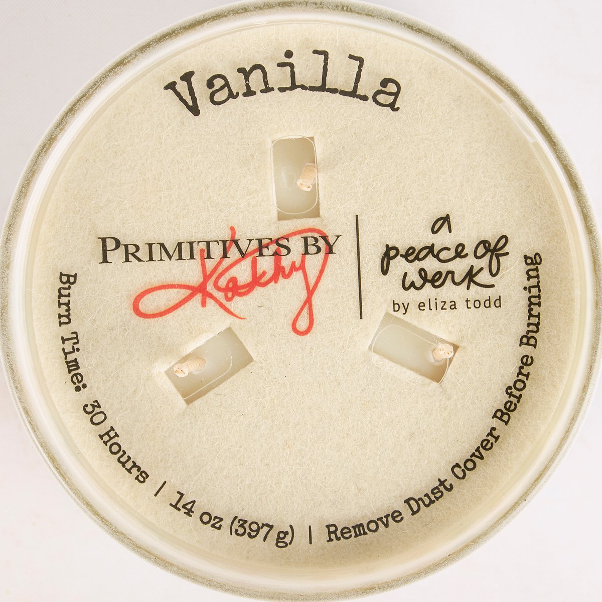 Sentimental Grandma Floral Soy Vanilla Scented Candle with Heartfelt Message