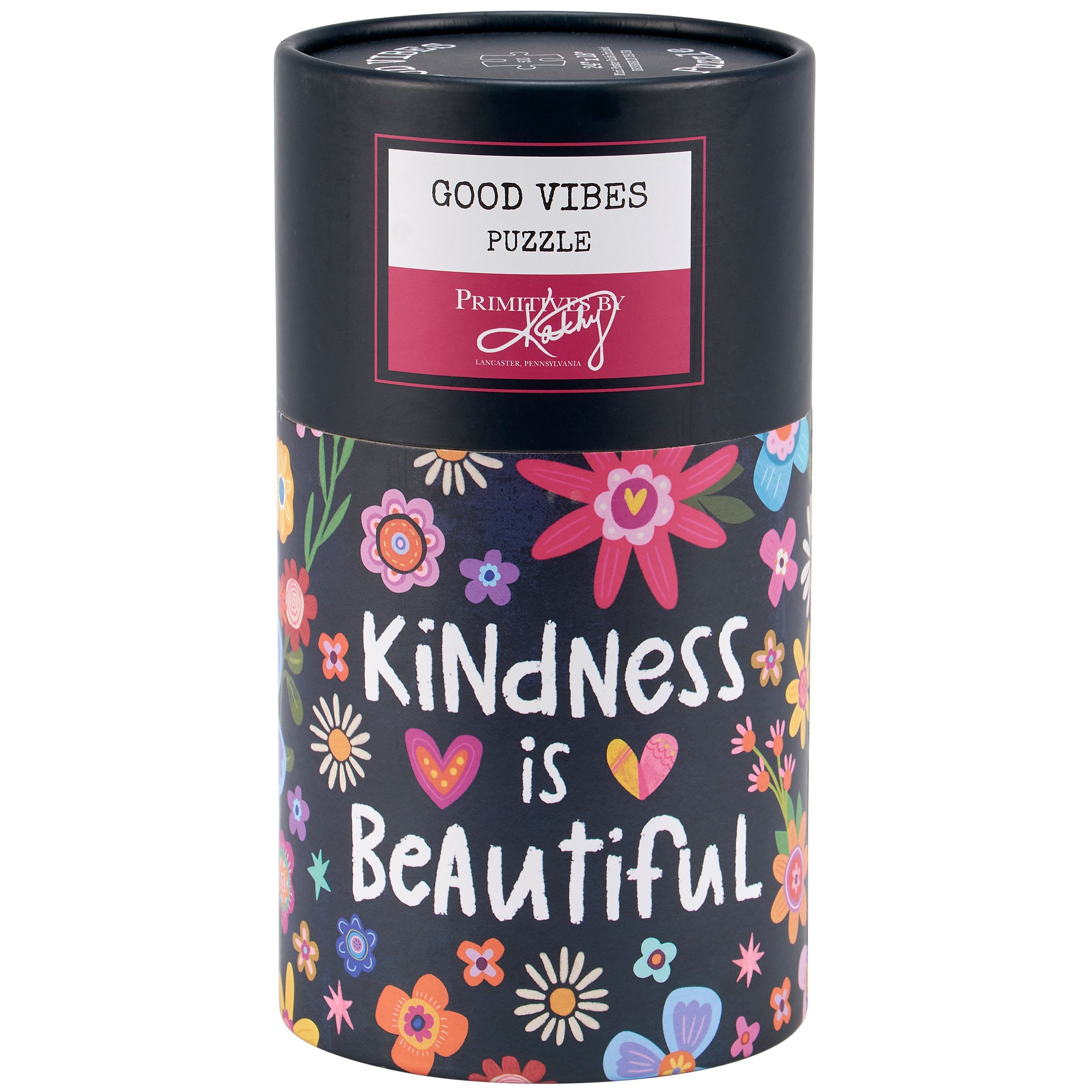 Kindness Is Beautiful 500-Piece Floral Jigsaw Puzzle by Eliza Todd