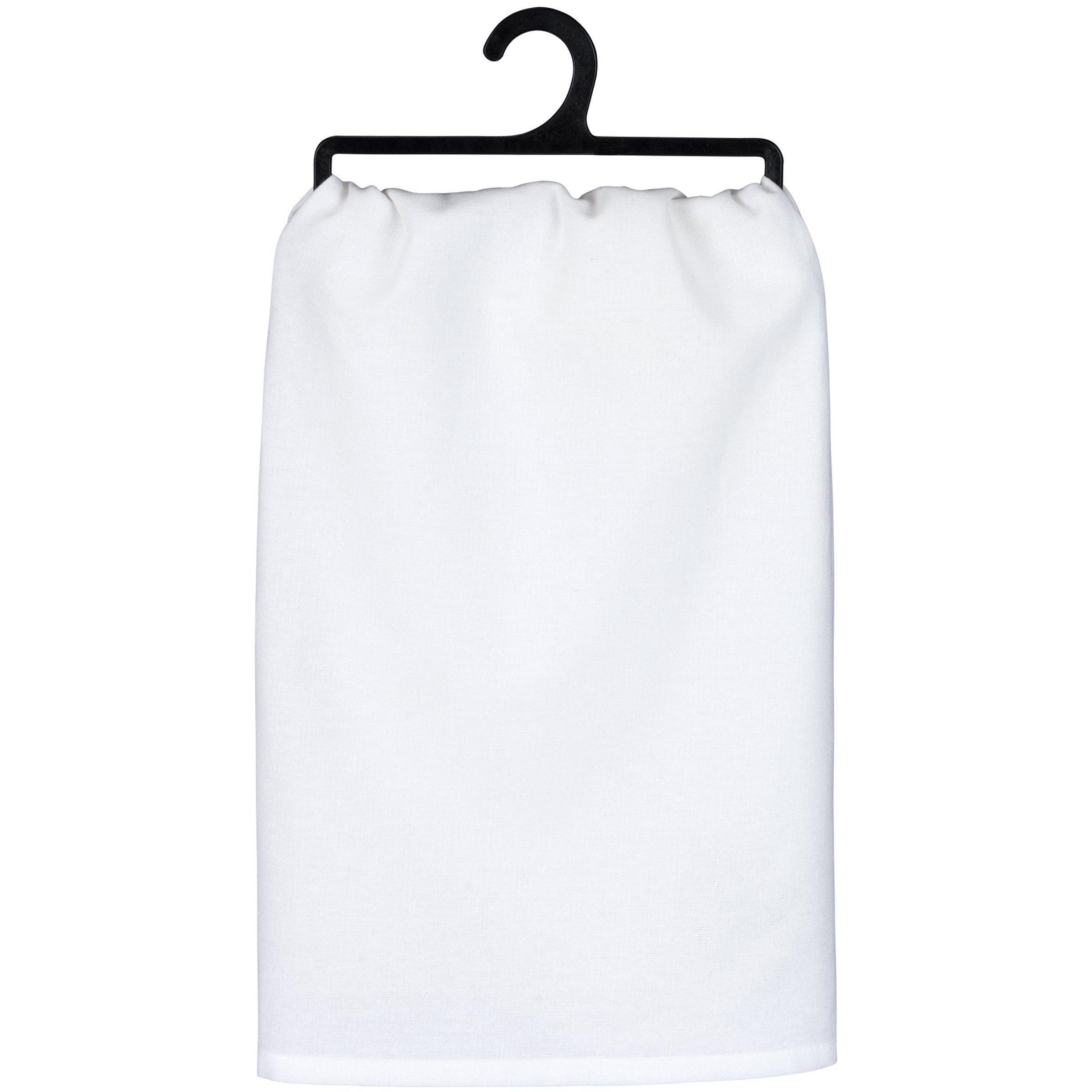 Hilarious Wine-Themed Cotton Kitchen Towel: 'Better To Be Full Of Wine'