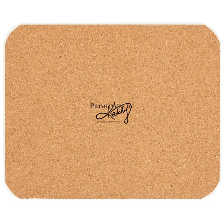 Rustic Cowgirl Roundup Stone Trivet with Cork Base - Western Horse Art Decor