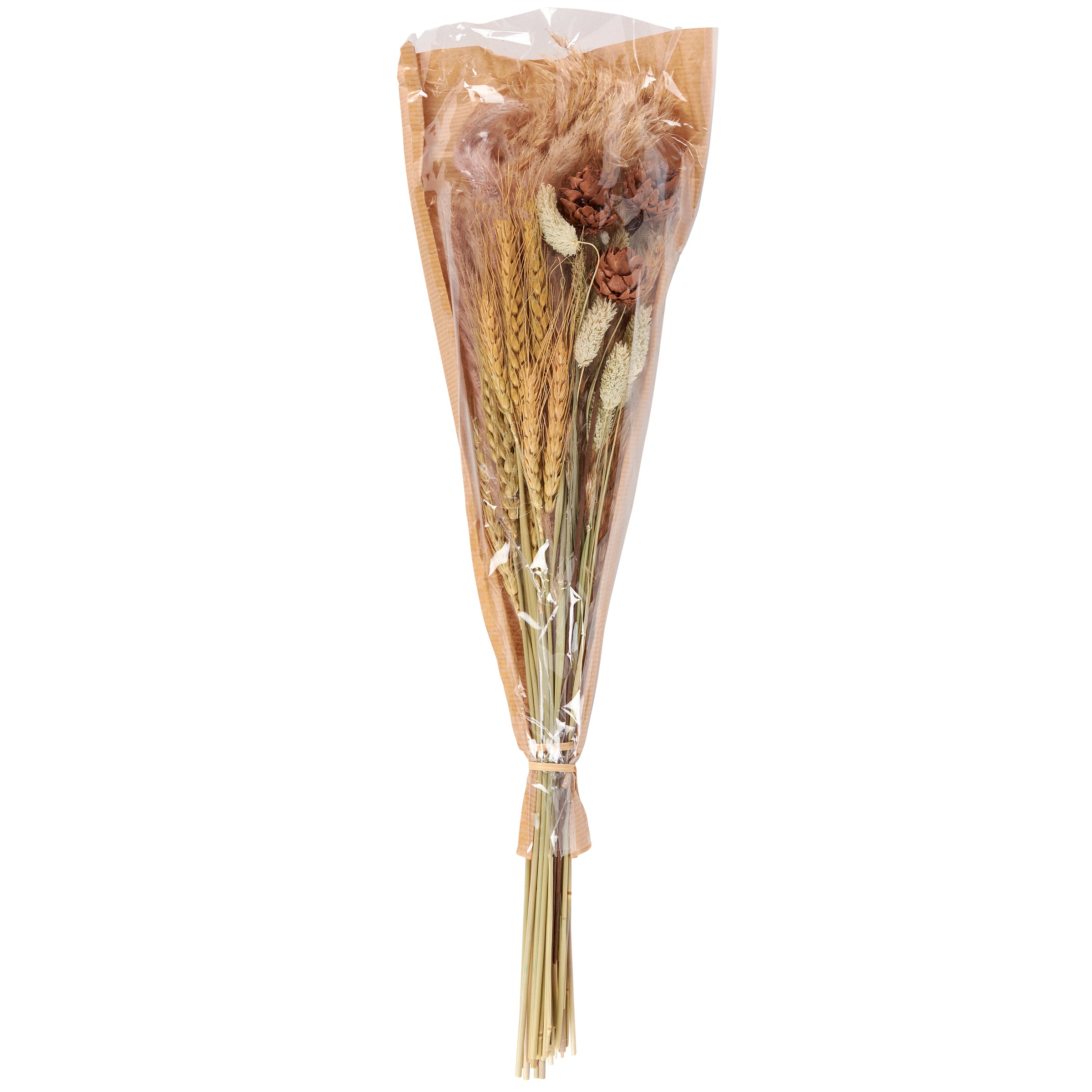 Elegant Natural Mixed Reed Dried Flower Bouquet - Long Lasting Home Decor