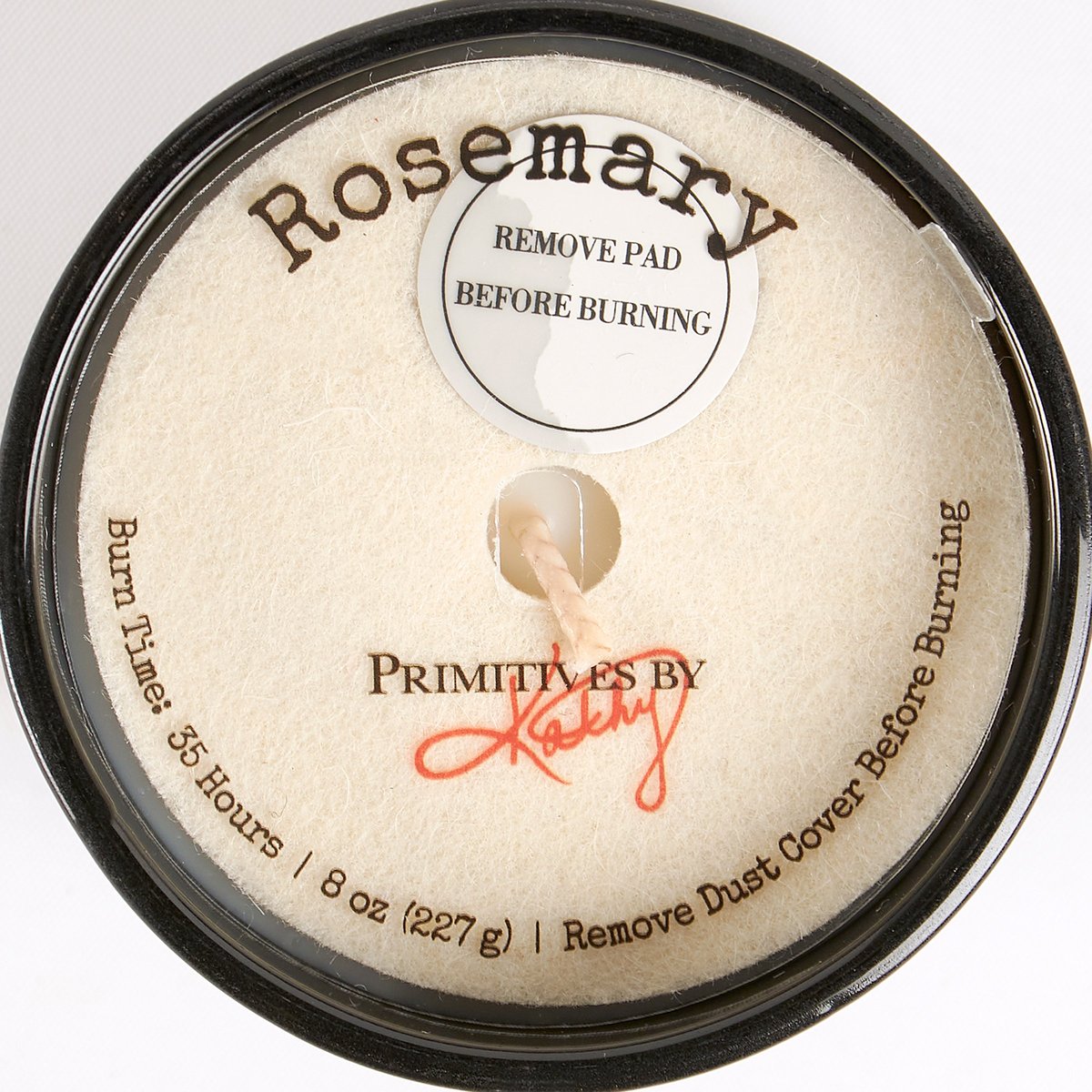 Charming Catnip & Love Soy Wax Candle - Rustic Matte Black Glass with Rosemary Scent