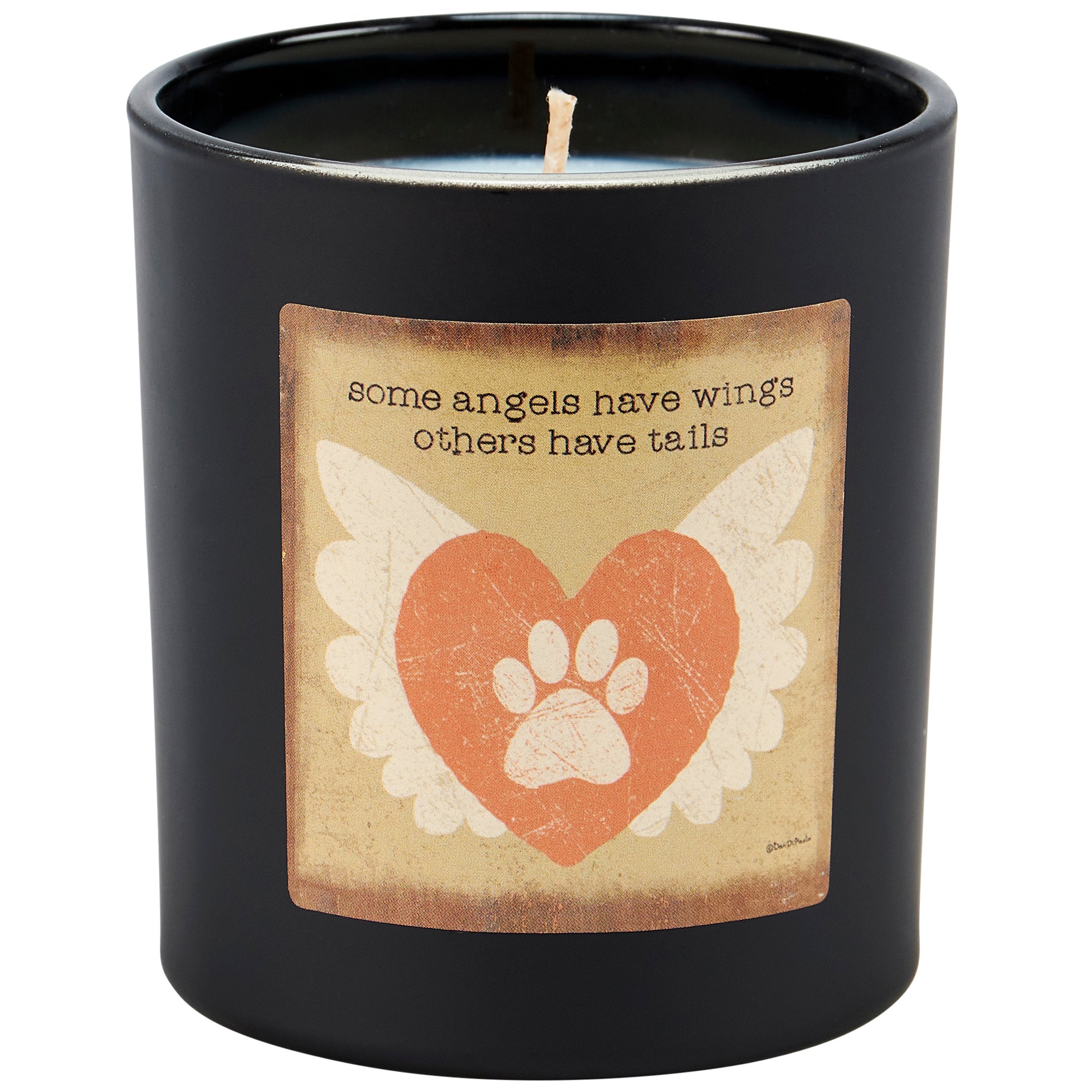 Heartwarming Pet Memorial Candle: Angels Have Tails, Lavender Scented, Soy Wax