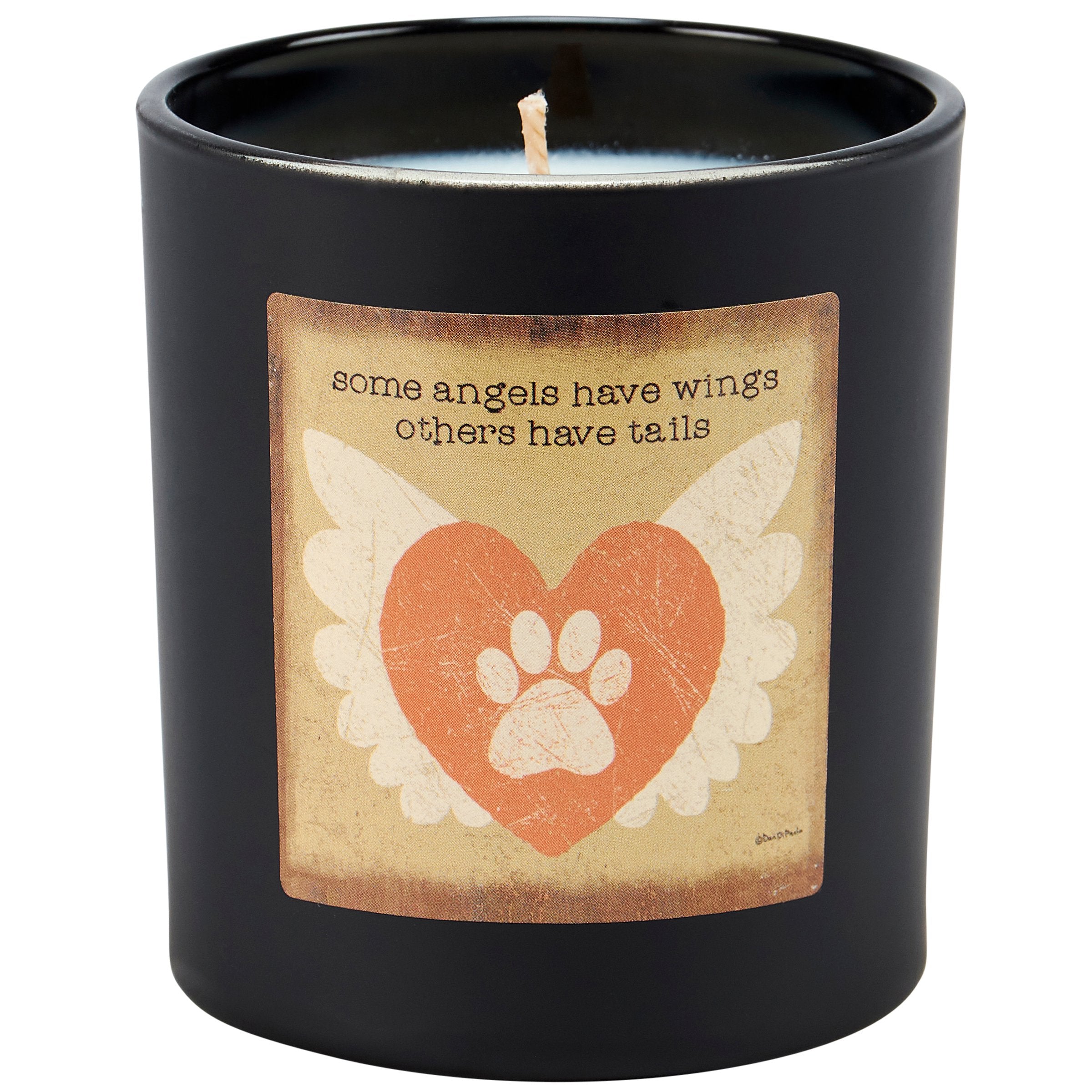 Heartwarming Pet Memorial Candle: Angels Have Tails, Lavender Scented, Soy Wax