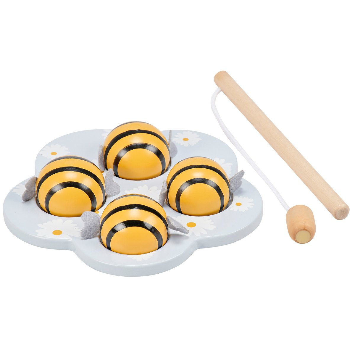 Engaging Wooden Magnetic Baby Bee Fishing Game for Kids' Development