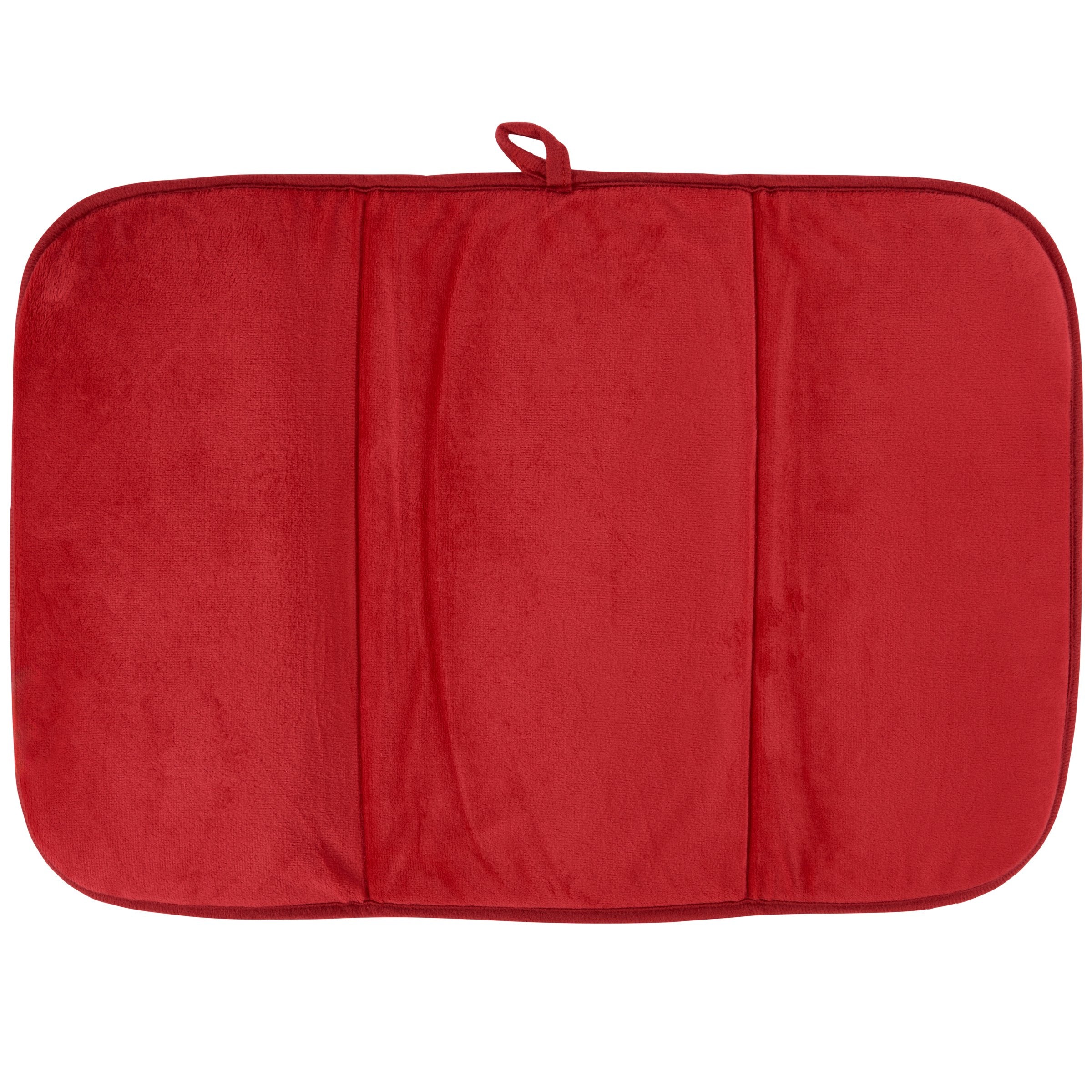 Ultra-Absorbent 'Tis The Season Christmas Drying Mat with Festive Holly Design