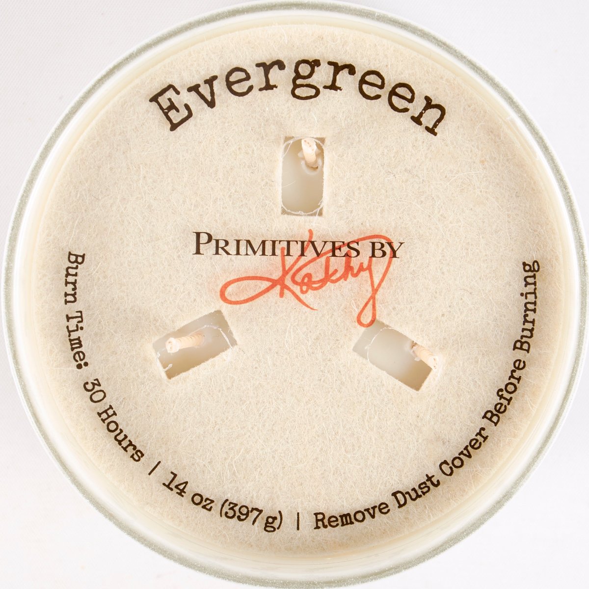 Be Merry Frosted Glass Evergreen Soy Wax Candle with 3 Wicks