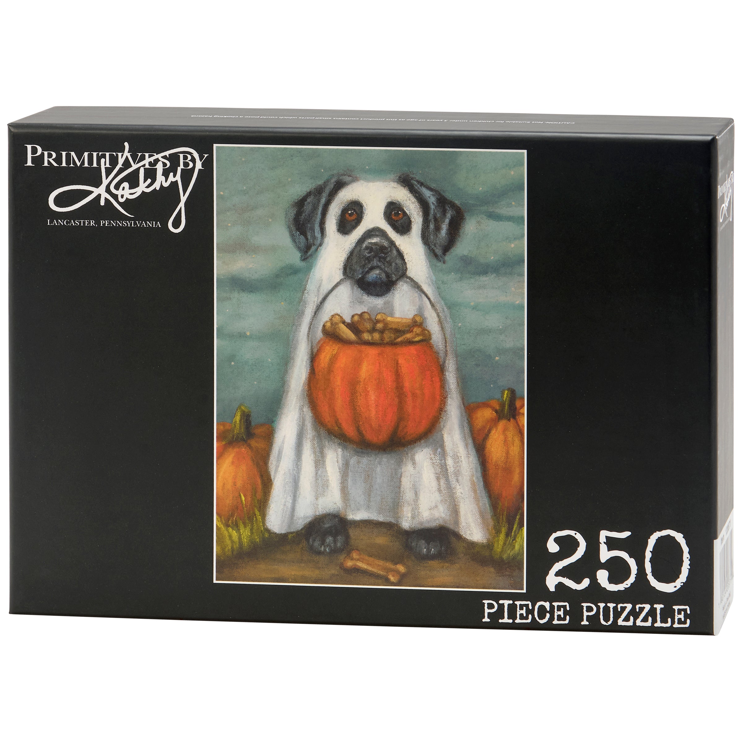 Spooky Ghost Dog Halloween Jigsaw Puzzle - 250 Pieces - Festive Pet Art