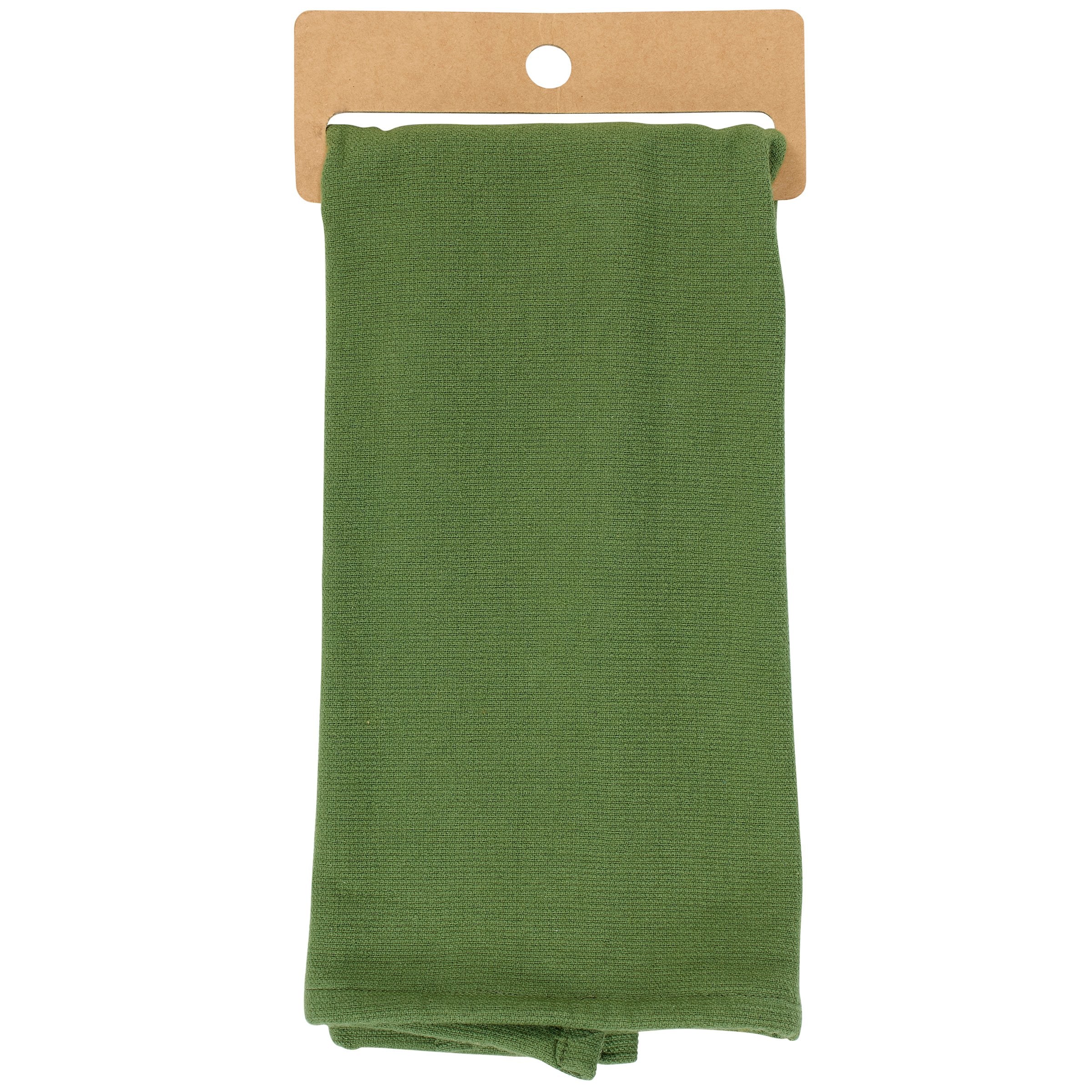 Charming Winter Highland Cow Christmas Farmhouse Kitchen Towel, Absorbent Cotton Terrycloth