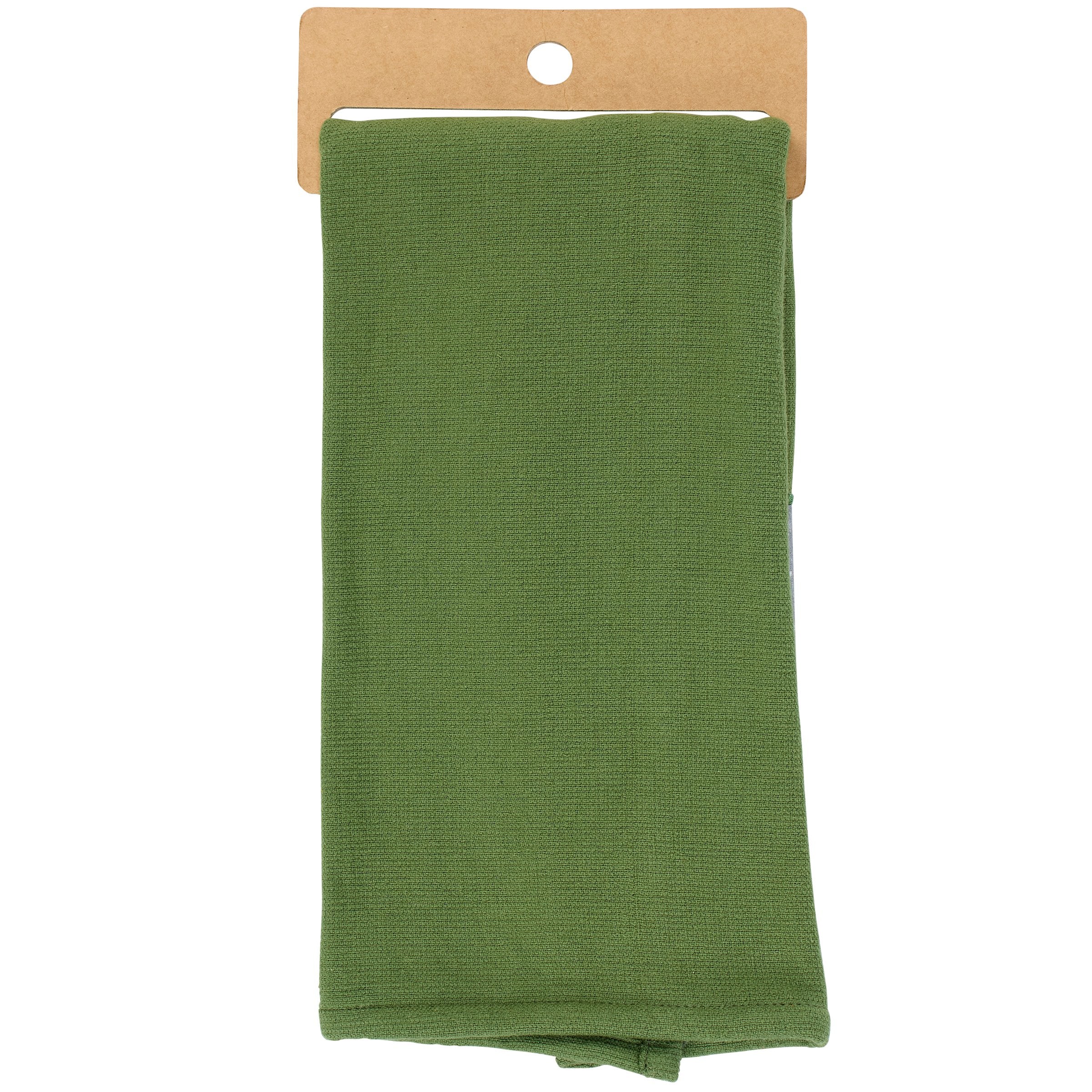 Charming Farmhouse Christmas Snowy Cow Kitchen Towel - Absorbent Cotton Terrycloth