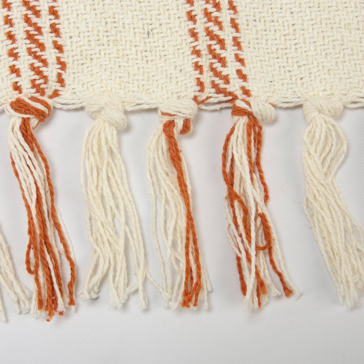 Primitives by Kathy Rustic Burnt Orange Plaid Cotton Throw Blanket