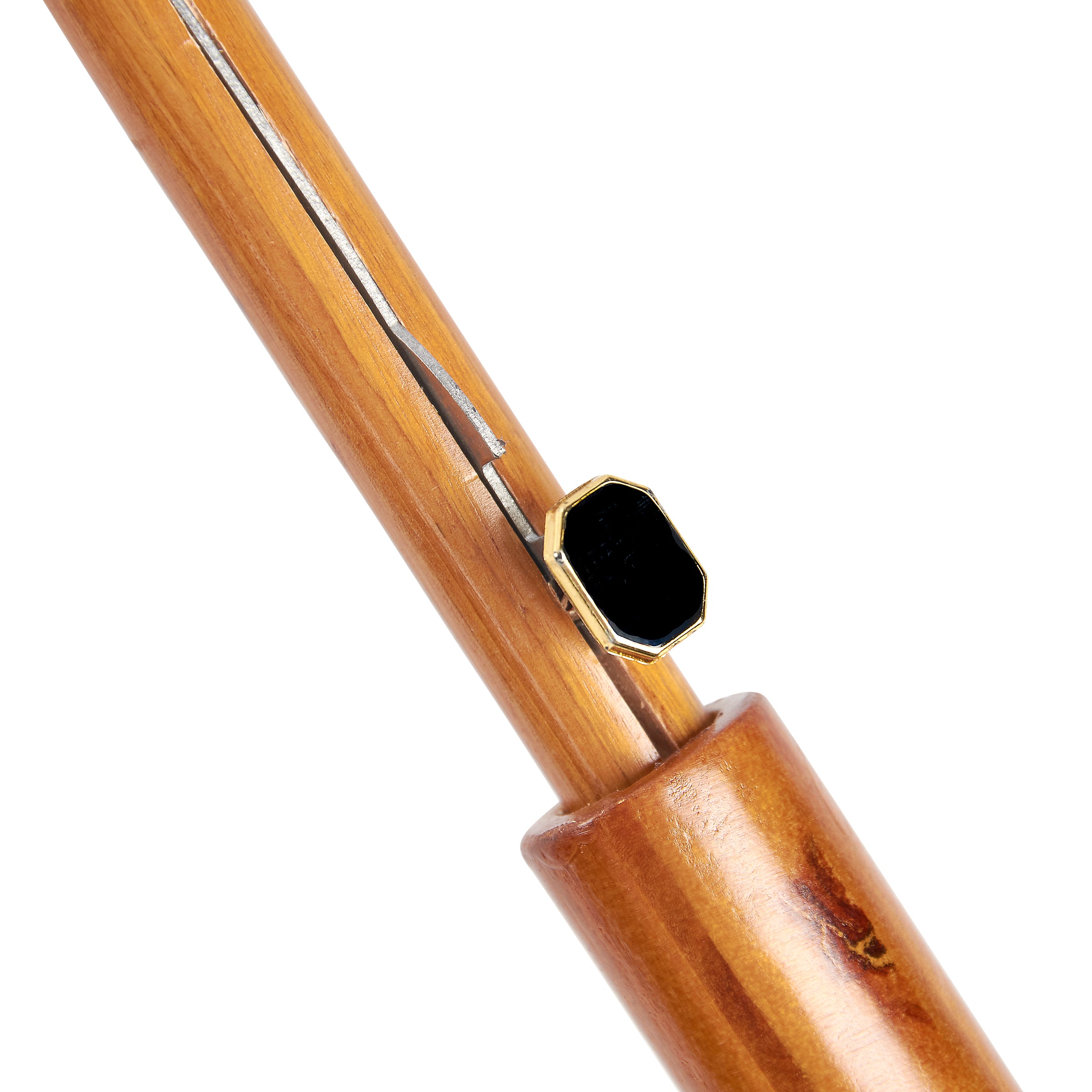 Whimsical Mushroom Study Umbrella with Curved Wooden Handle & Watercolor Art