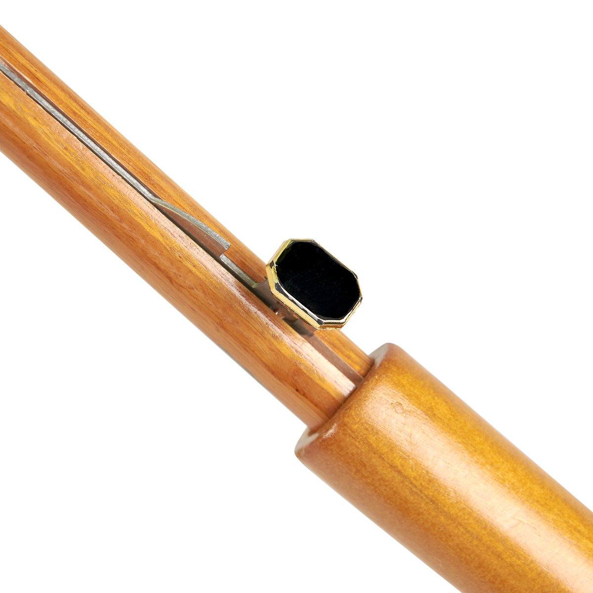 Artful Sunflower Fields Umbrella: Durable Wooden Handle, Push-Button Open, Weather Coverage