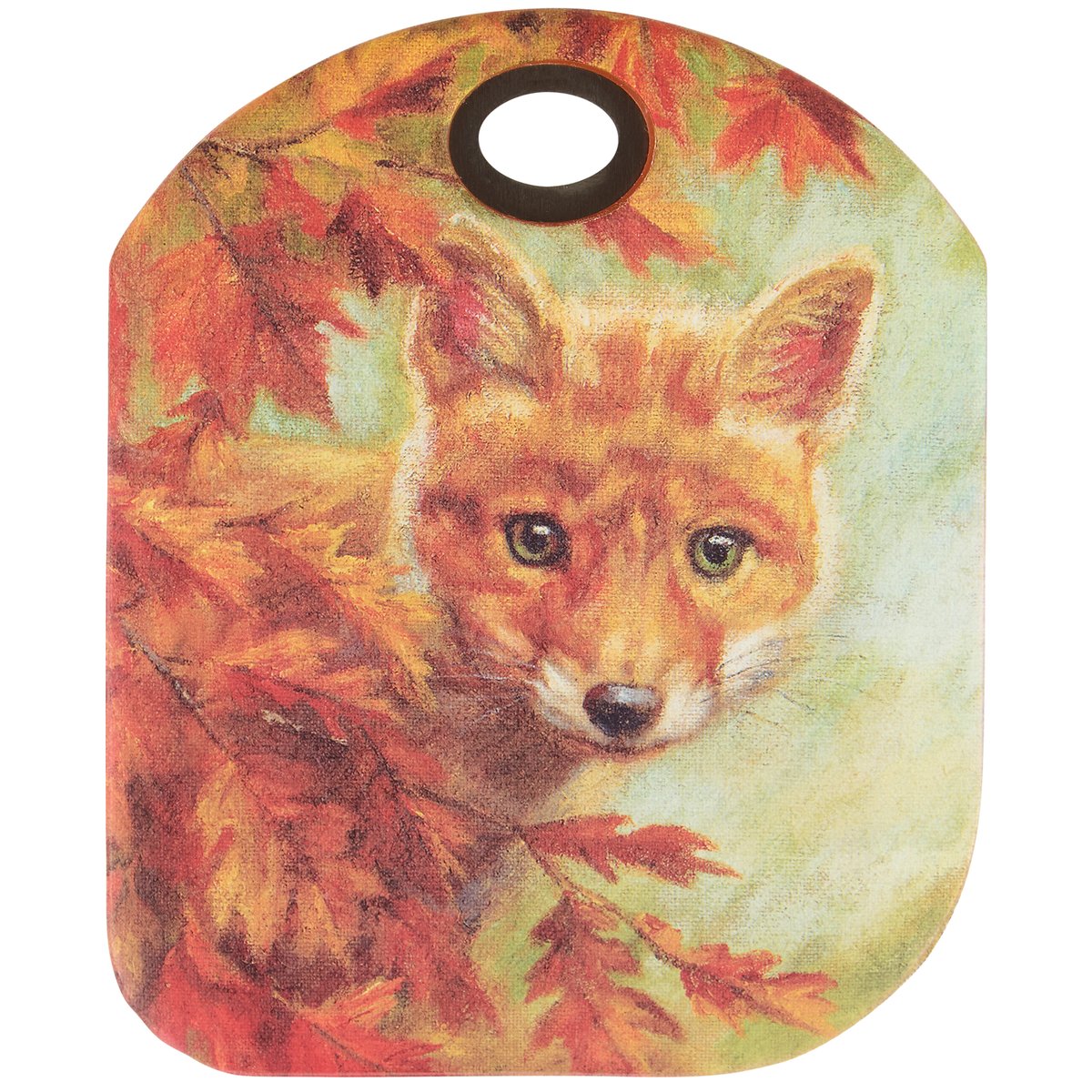 Charming Curious Fox Double-Sided Silicone Bowl Scraper with Stainless Steel Handle and Measurements
