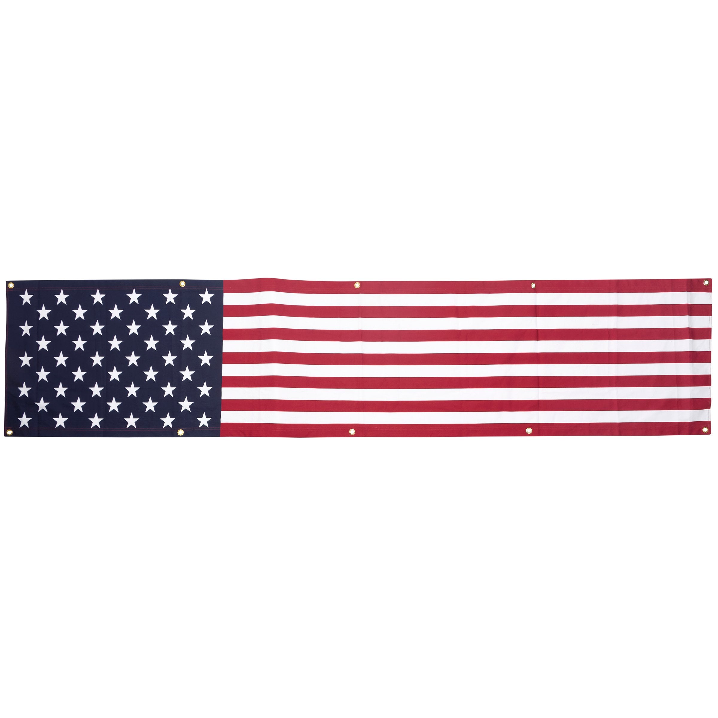 Grand American Flag Banner - Durable Cotton & Metal Patriotic Home Decor