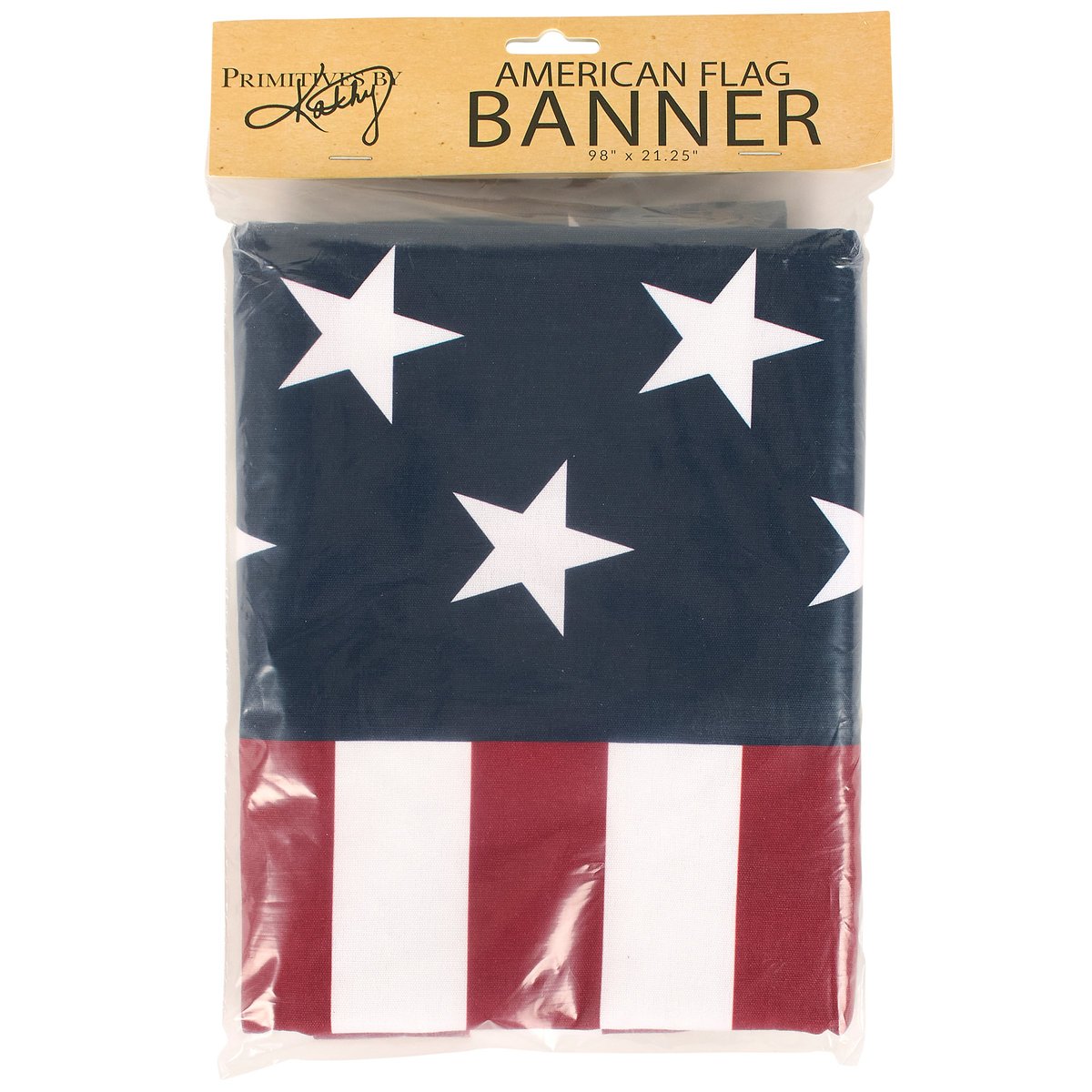 Grand American Flag Banner - Durable Cotton & Metal Patriotic Home Decor