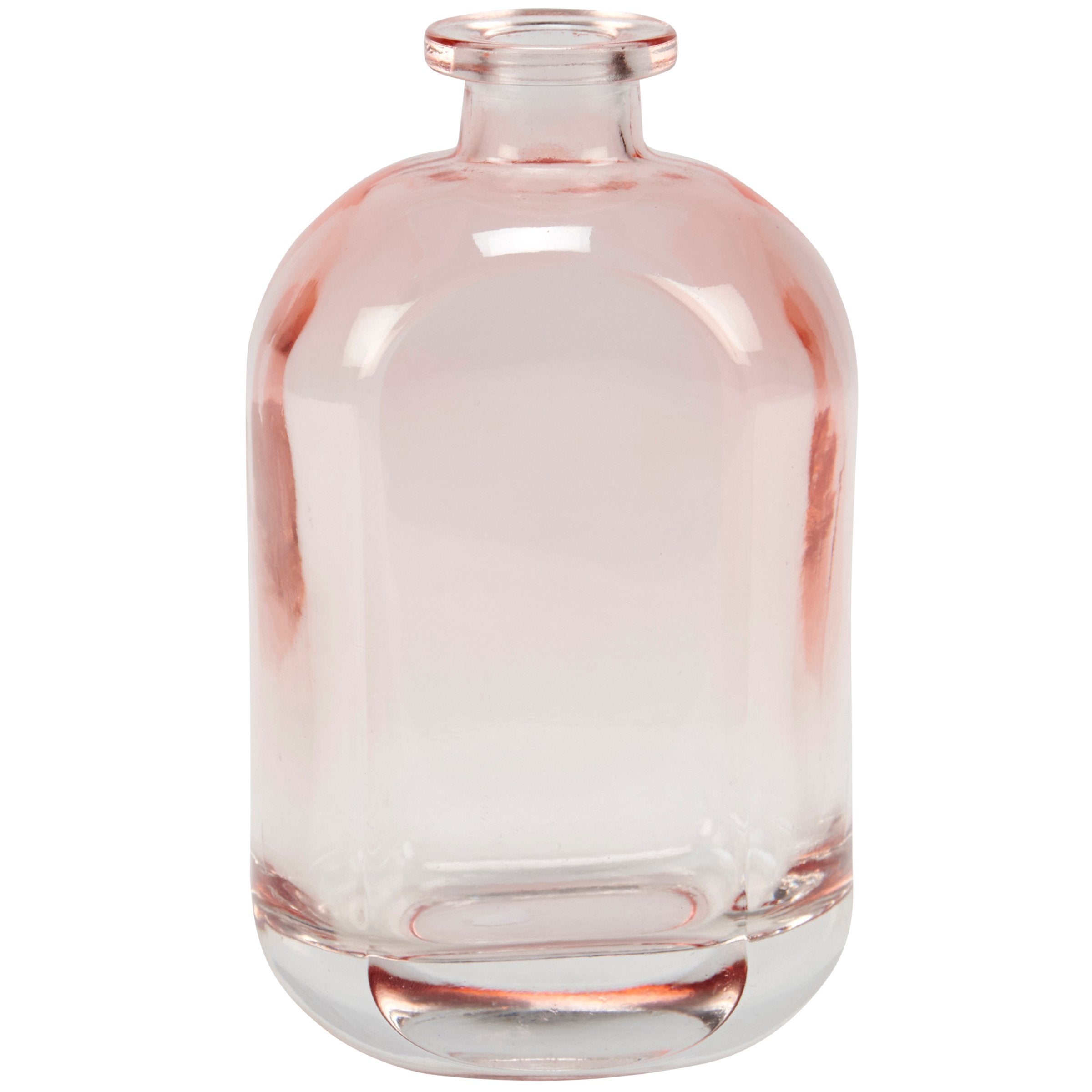 Charming Pink Ombre Glass Vase Set - Sculpted Western Home Accents