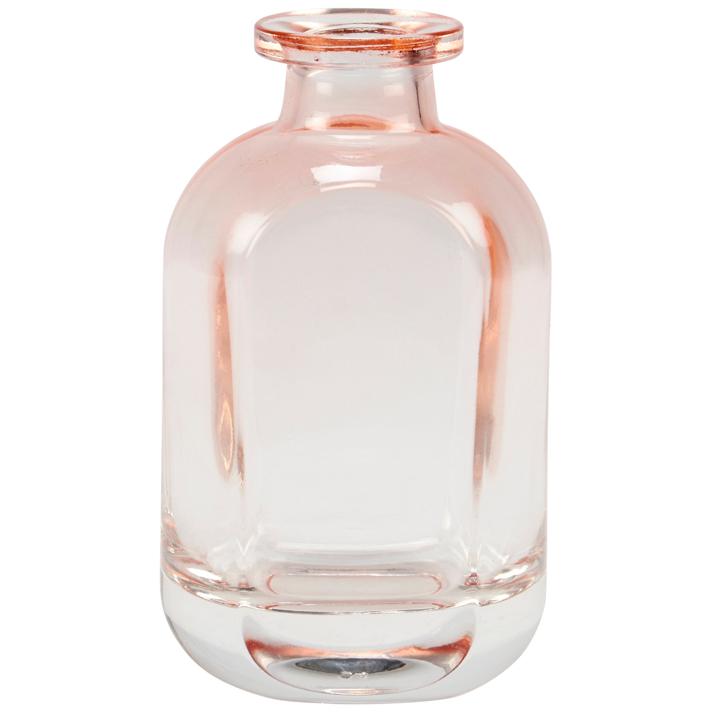 Charming Pink Ombre Glass Vase Set - Sculpted Western Home Accents
