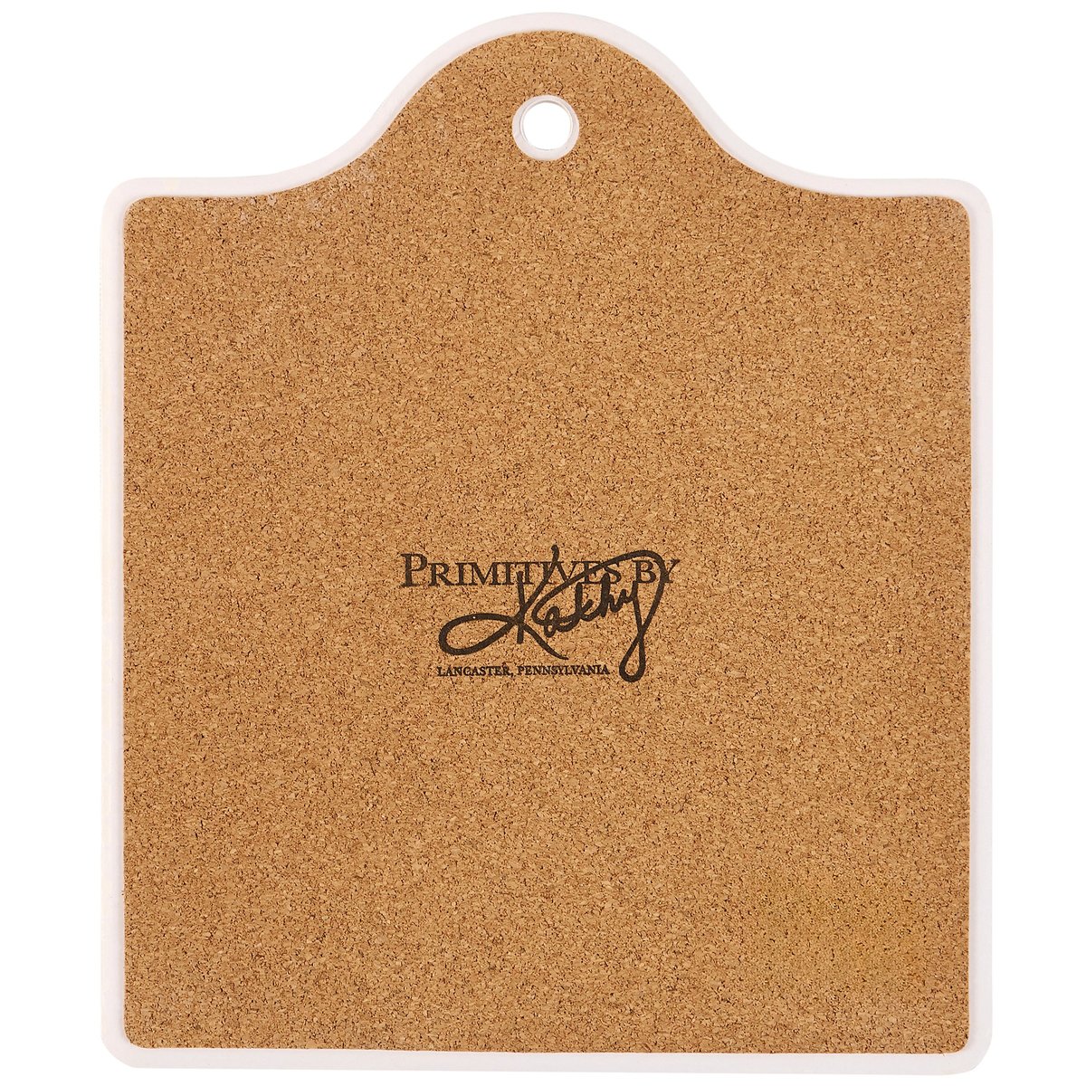 Charming Harvest Leaves Stone & Cork Trivet with Watercolor Fall Design